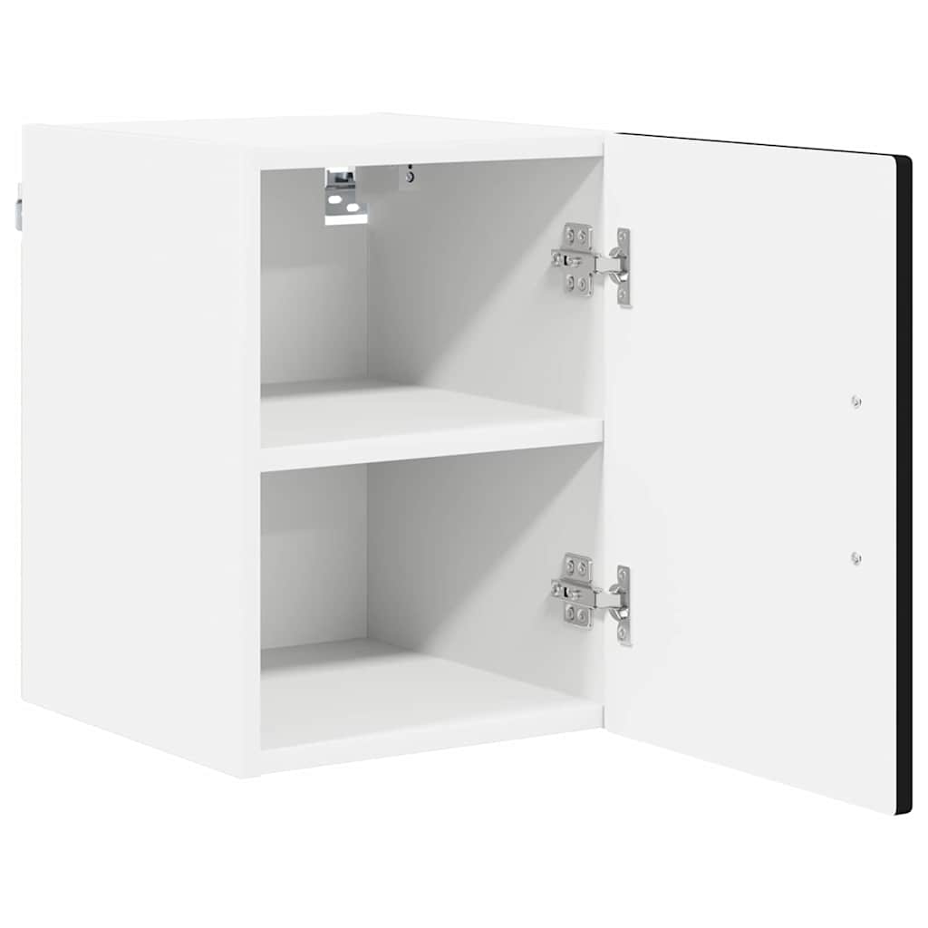 Ormar za Zid Lucca 2 pcs Crna 30 x 31 x 40 cm Konstruirano drvo