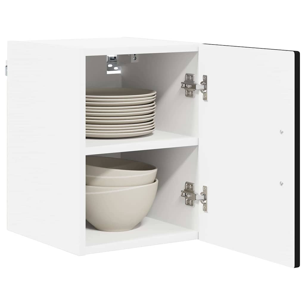 Ormar za Zid Lucca 2 pcs Crna 30 x 31 x 40 cm Konstruirano drvo