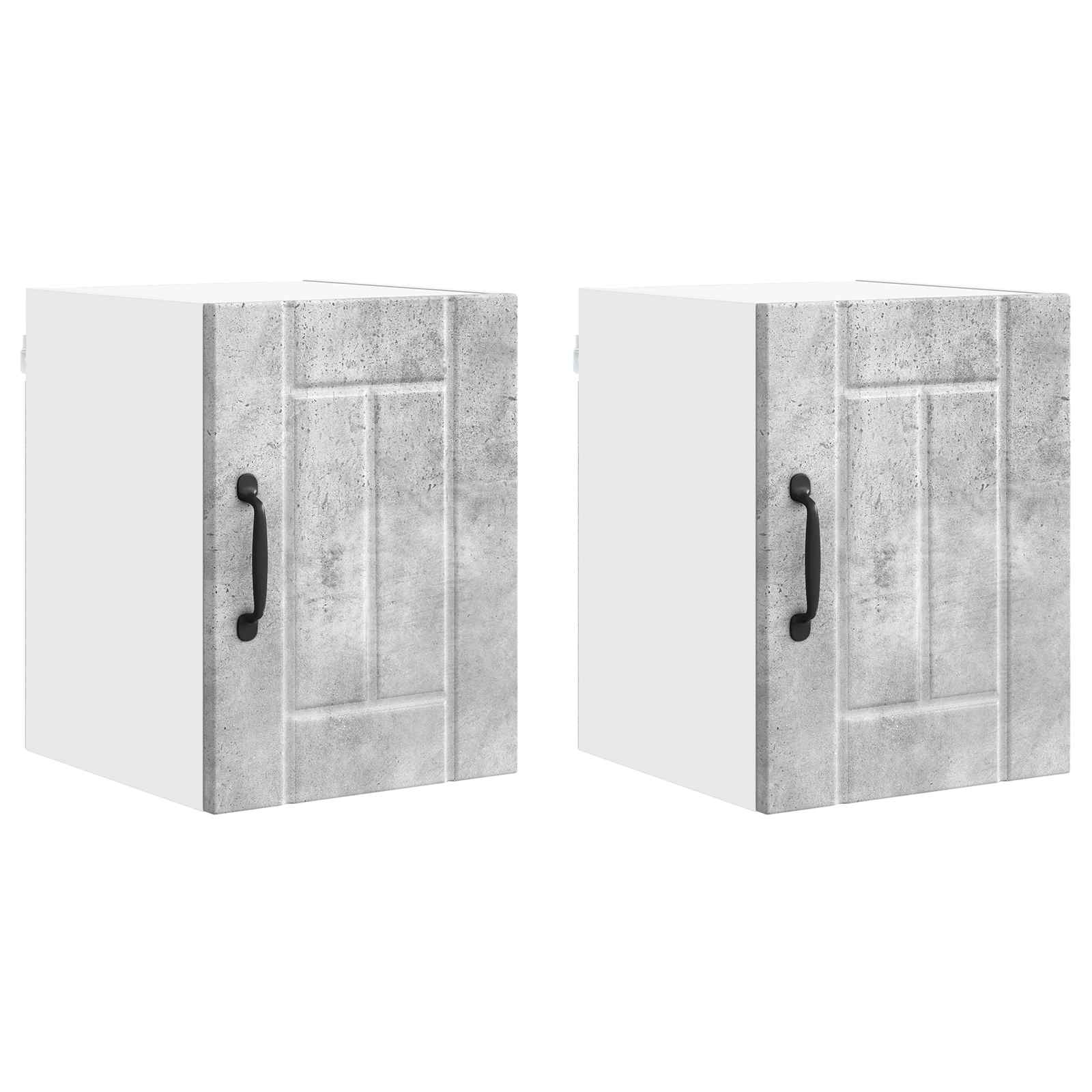 Ormar za Zid Lucca 2 pcs Betonska siva 30 x 31 x 40 cm