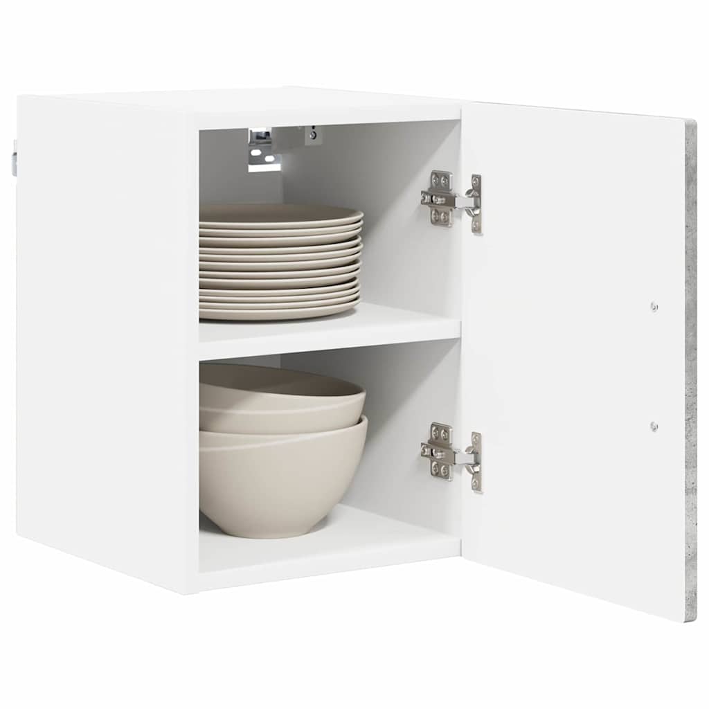 Ormar za Zid Lucca 2 pcs Betonska siva 30 x 31 x 40 cm