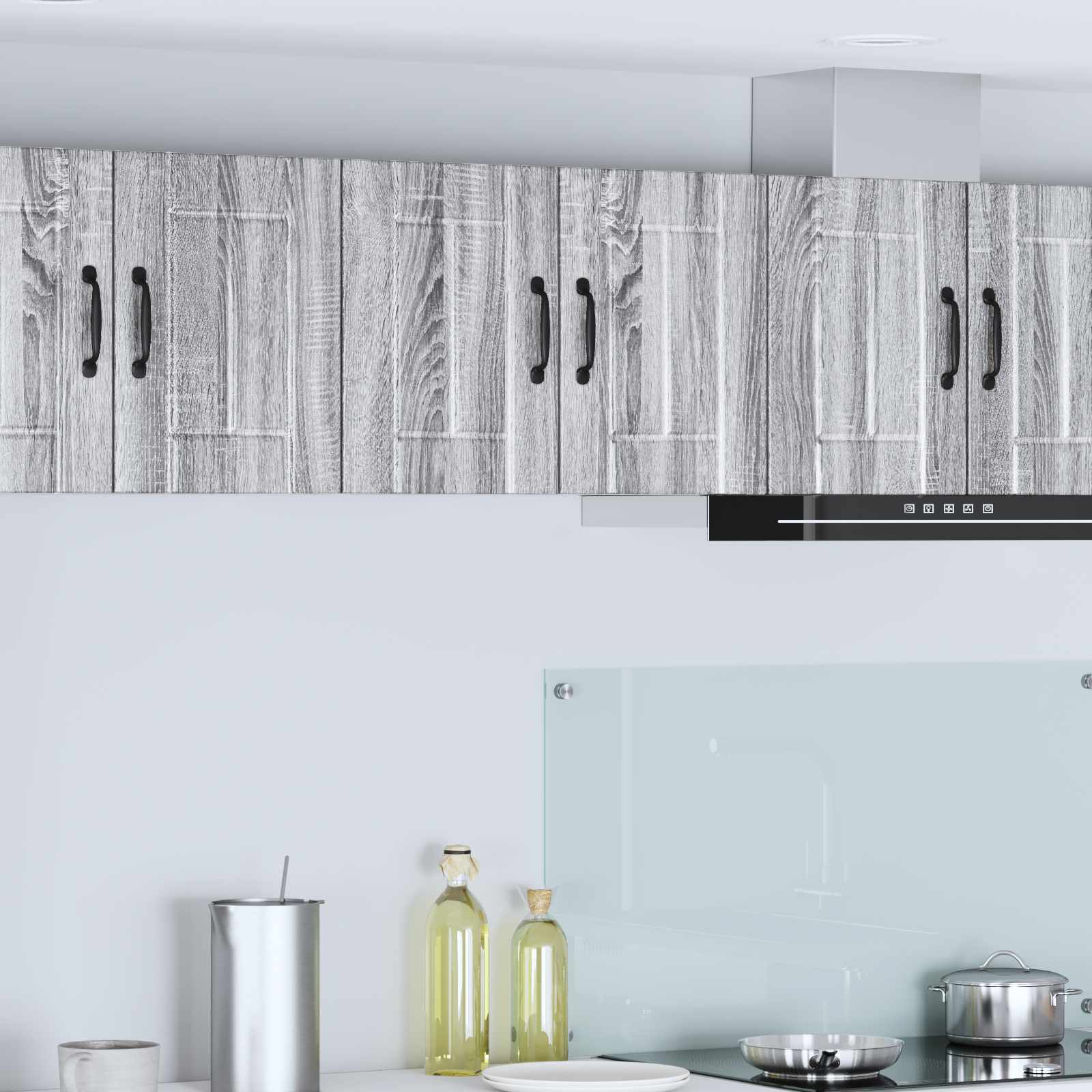 Ormar za Zid Lucca 2 pcs Siva sonoma 30 x 31 x 40 cm