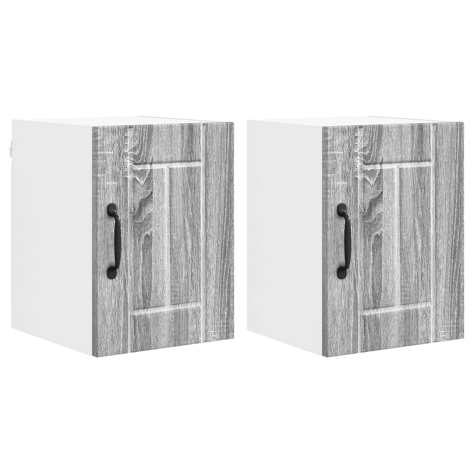 Ormar za Zid Lucca 2 pcs Siva sonoma 30 x 31 x 40 cm