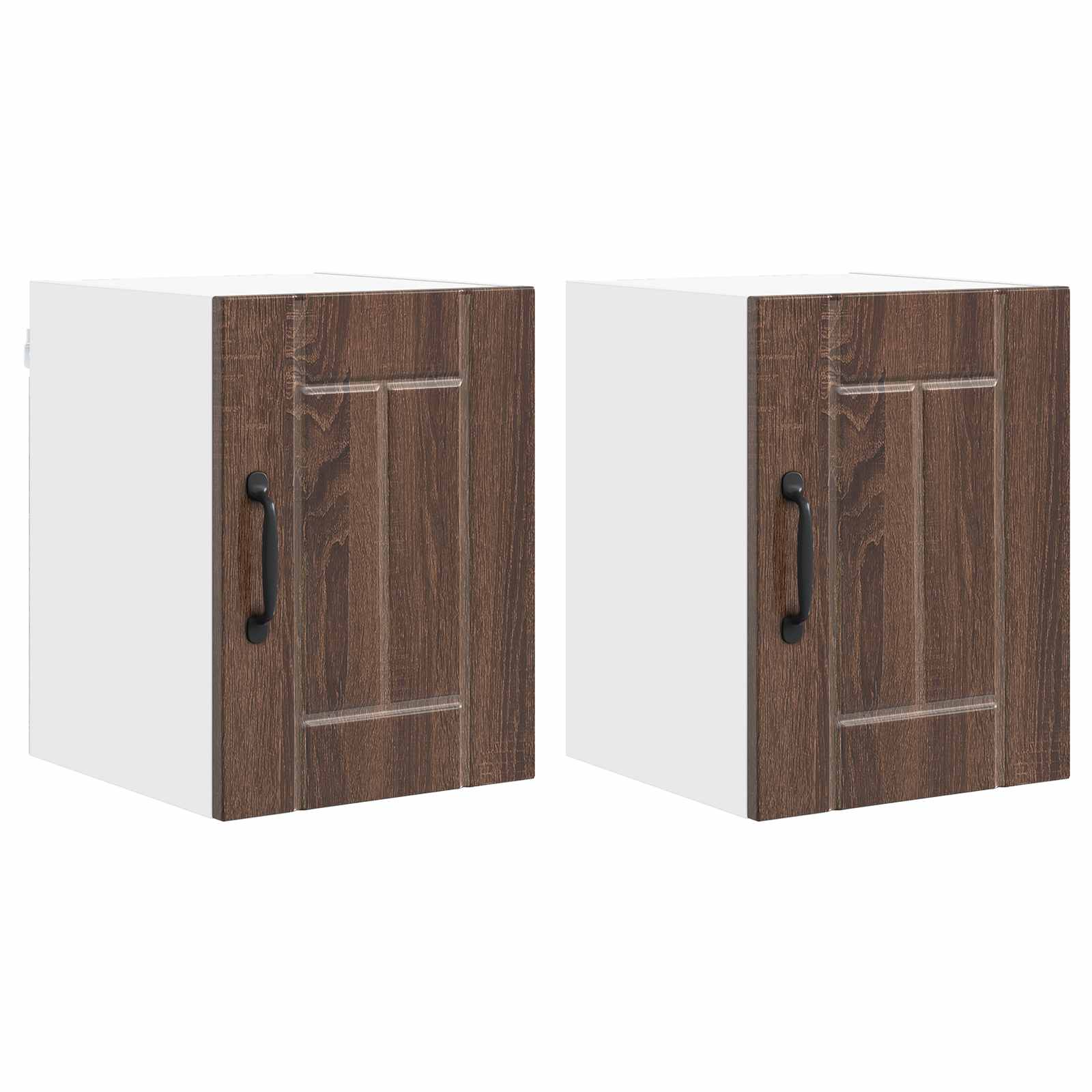 Ormar za Zid Lucca 2 pcs Smeđi hrast 30 x 31 x 40 cm