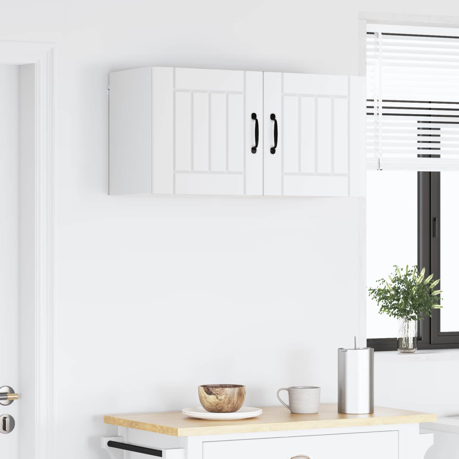 Ormar za Zid Lucca 2 pcs Bijela 40 x 31 x 40 cm