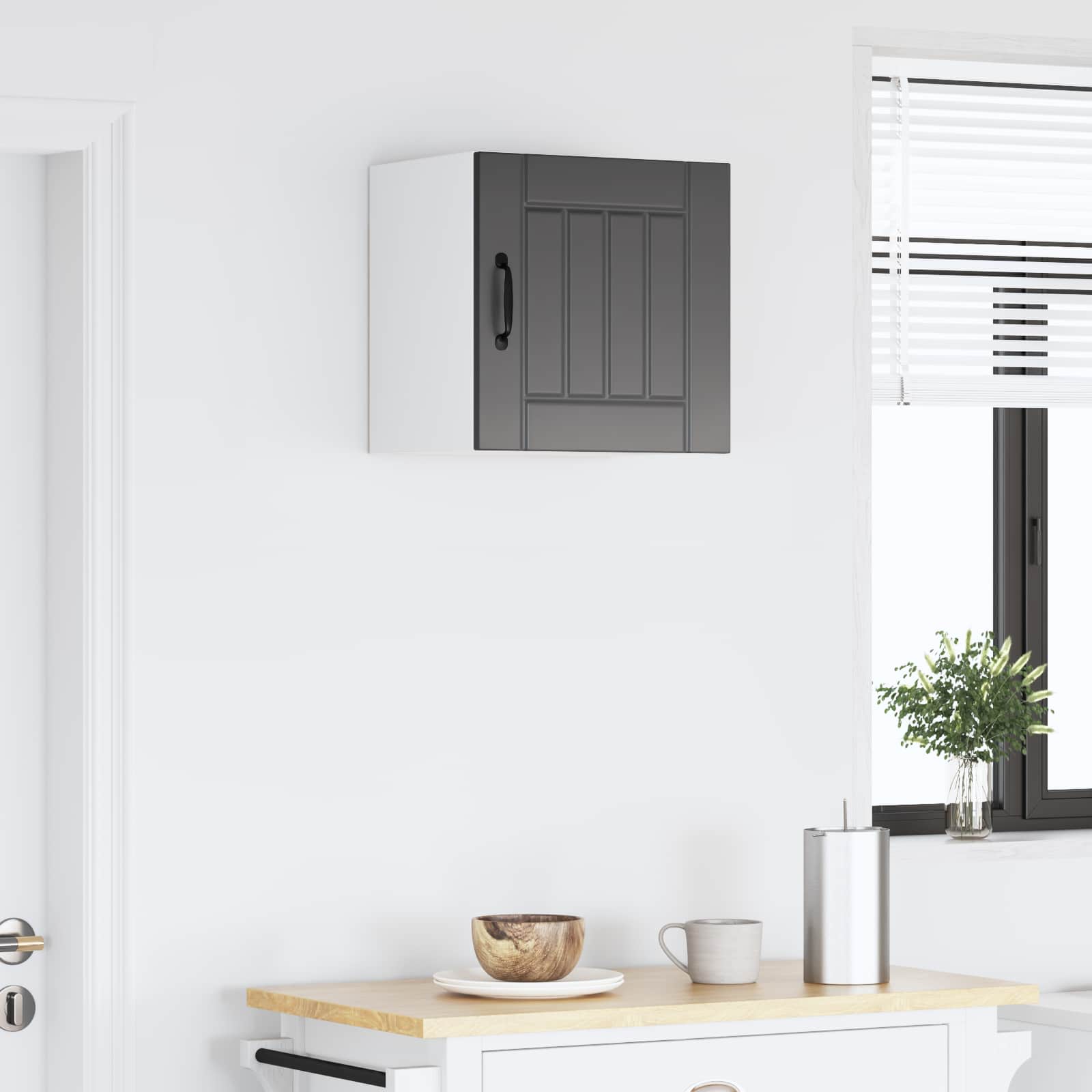 Ormar za Zid Lucca Crna 40 x 31 x 40 cm Konstruirano drvo
