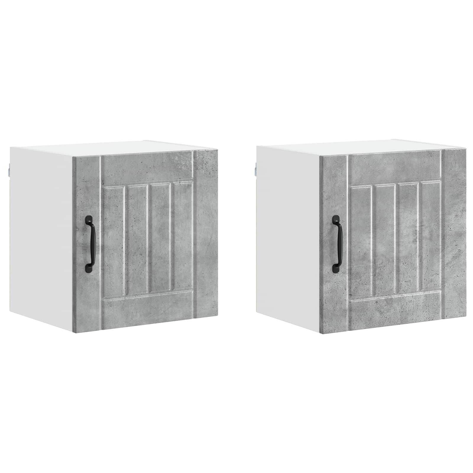 Ormar za Zid Lucca 2 pcs Betonska siva 40 x 31 x 40 cm