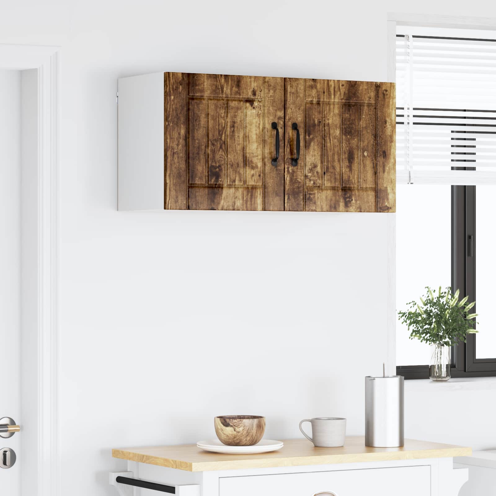 Ormar za Zid Lucca 2 pcs Dimljeni hrast 40 x 31 x 40 cm