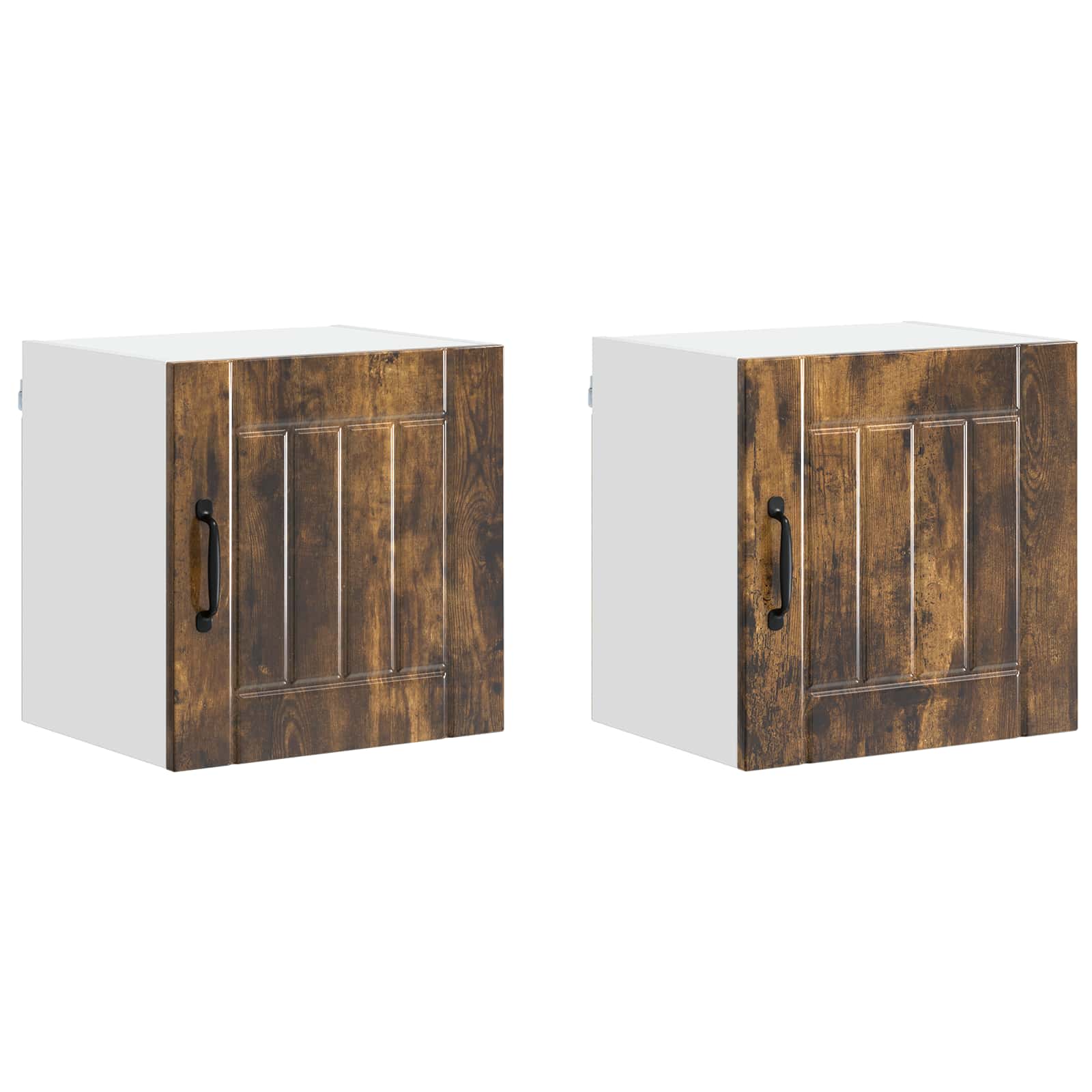 Ormar za Zid Lucca 2 pcs Dimljeni hrast 40 x 31 x 40 cm