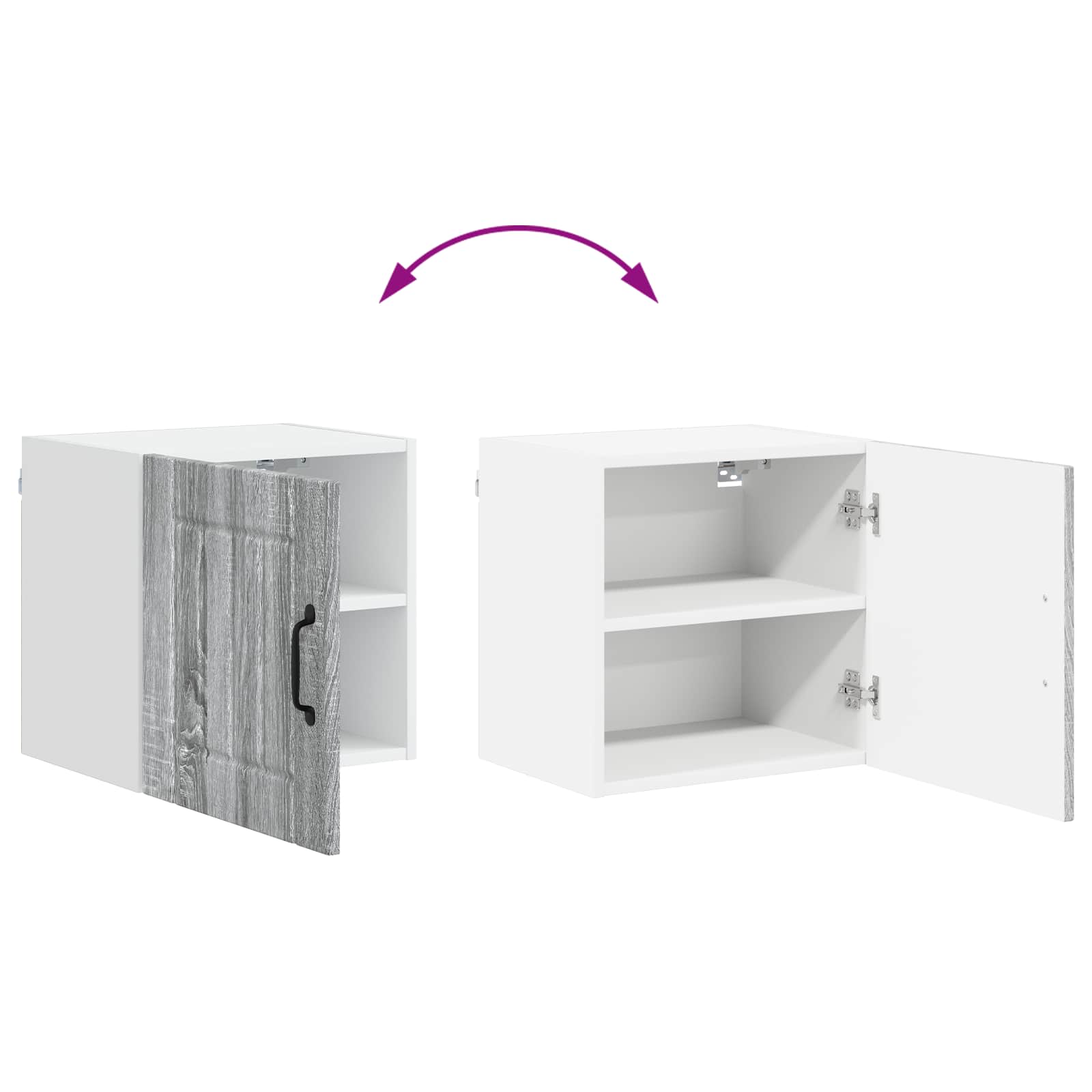 Ormar za Zid Lucca Siva sonoma 40 x 31 x 40 cm
