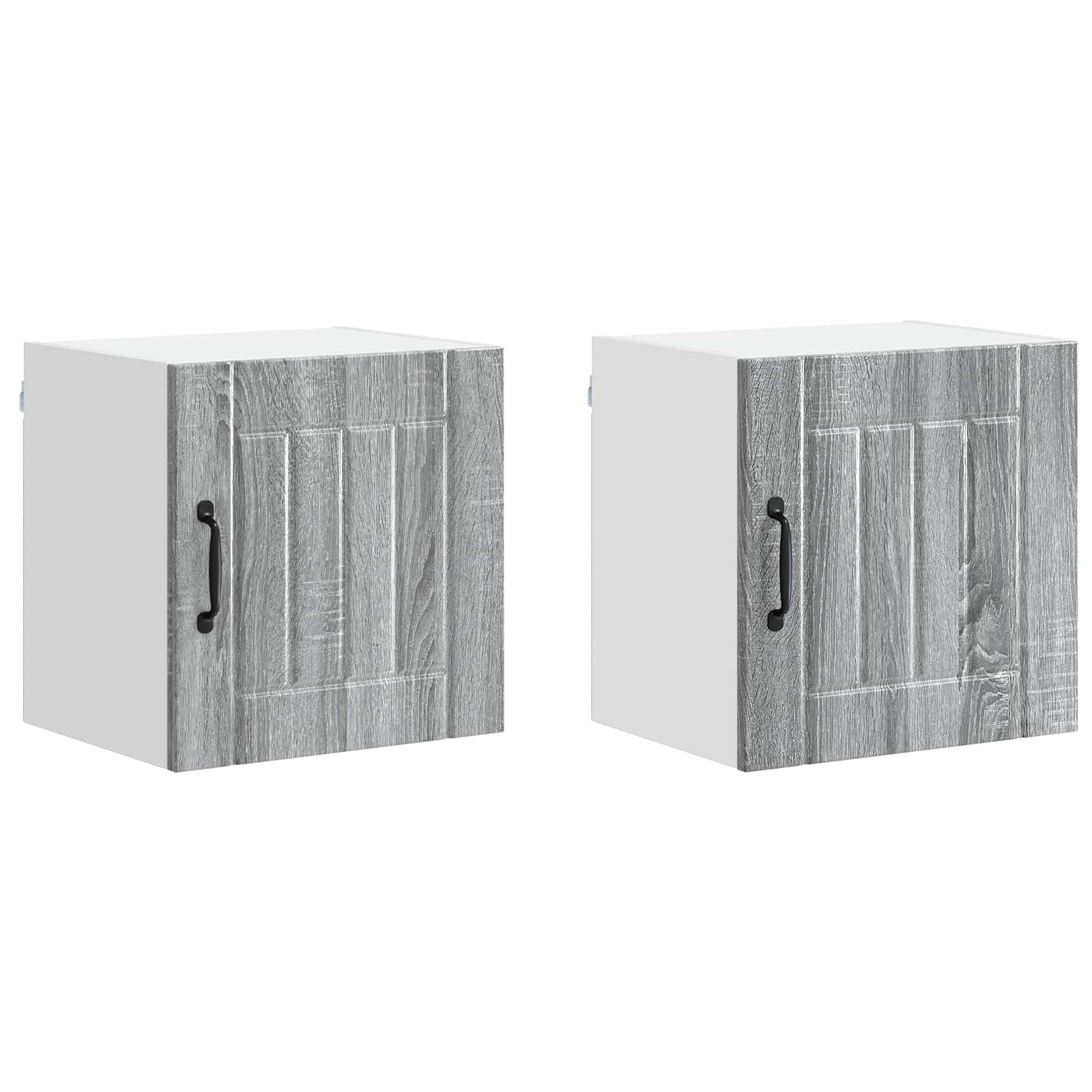 Ormar za Zid Lucca 2 pcs Siva sonoma 40 x 31 x 40 cm