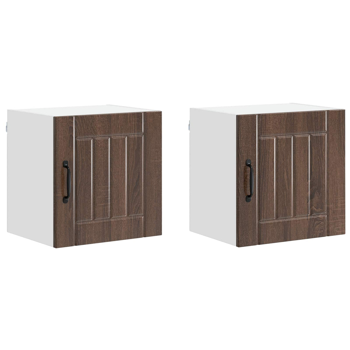 Ormar za Zid Lucca 2 pcs Smeđi hrast 40 x 31 x 40 cm