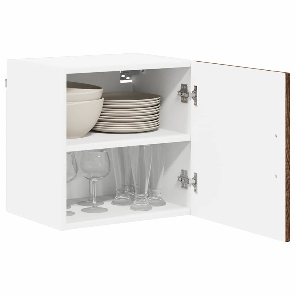 Ormar za Zid Lucca 2 pcs Smeđi hrast 40 x 31 x 40 cm