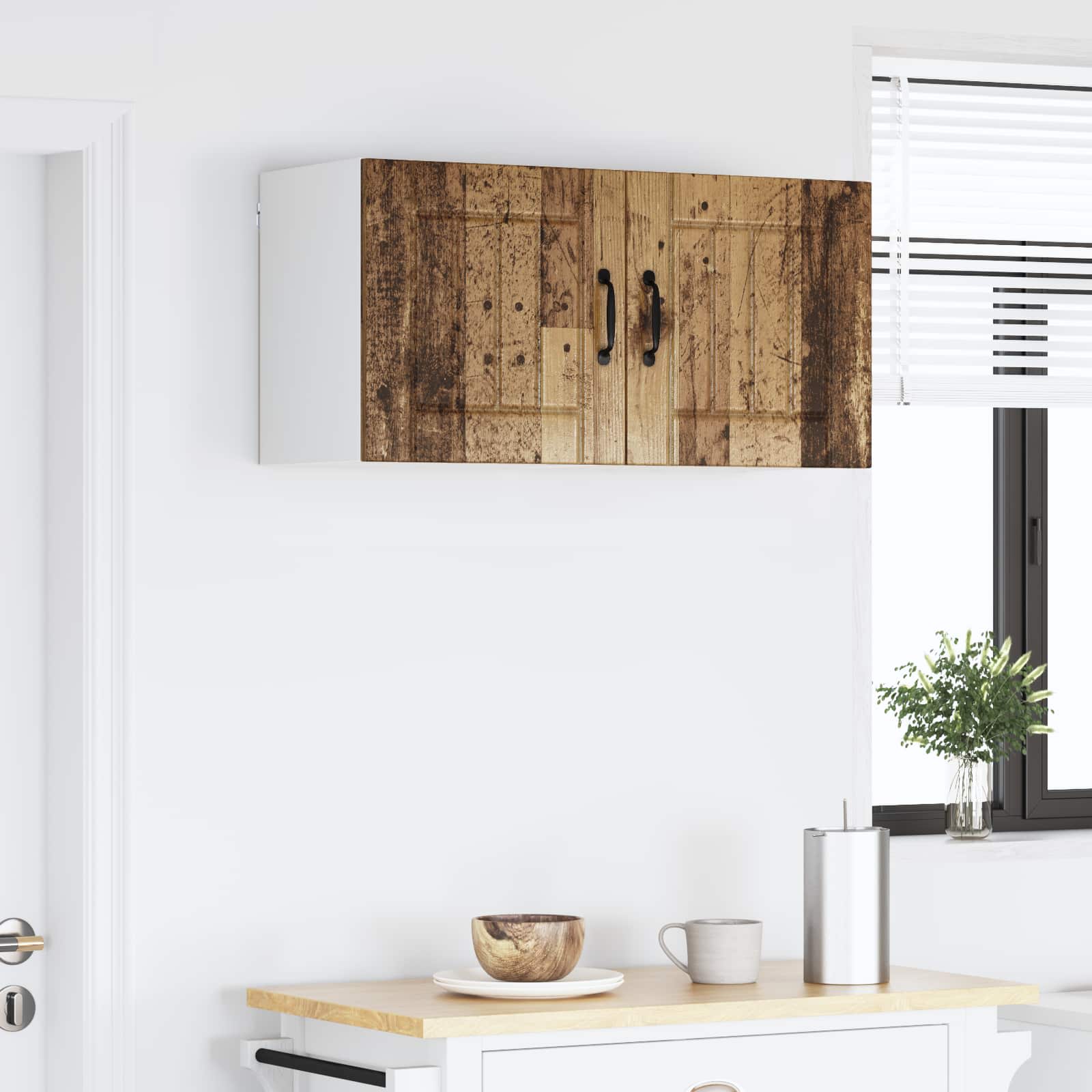 Ormar za Zid Lucca 2 pcs Staro drvo 40 x 31 x 40 cm