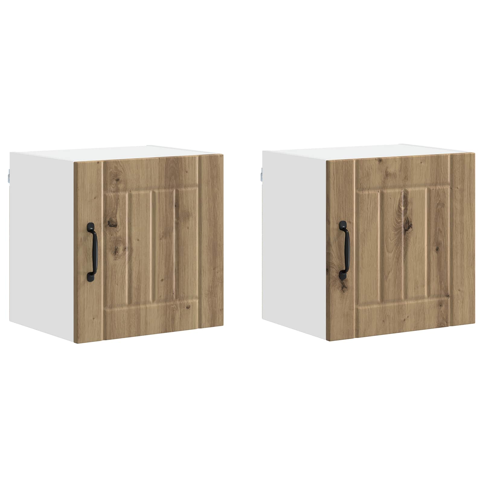 Ormar za Zid Lucca 2 pcs Hrast artisan 40 x 31 x 40 cm