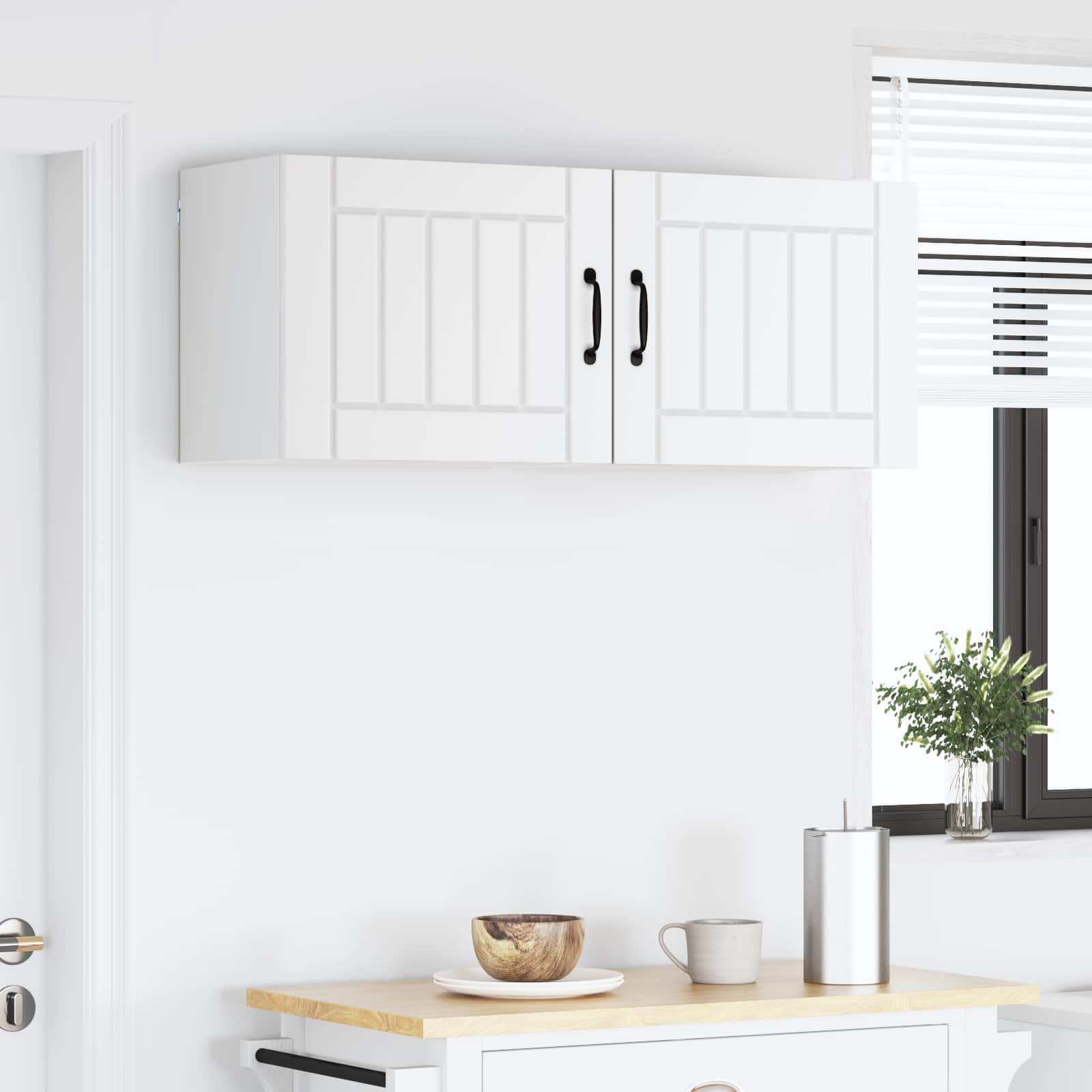 Ormar za Zid Lucca 2 pcs Bijela 50 x 31 x 40 cm