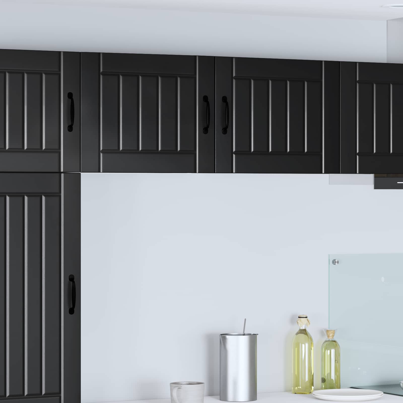Ormar za Zid Lucca Crna 50 x 31 x 40 cm Konstruirano drvo