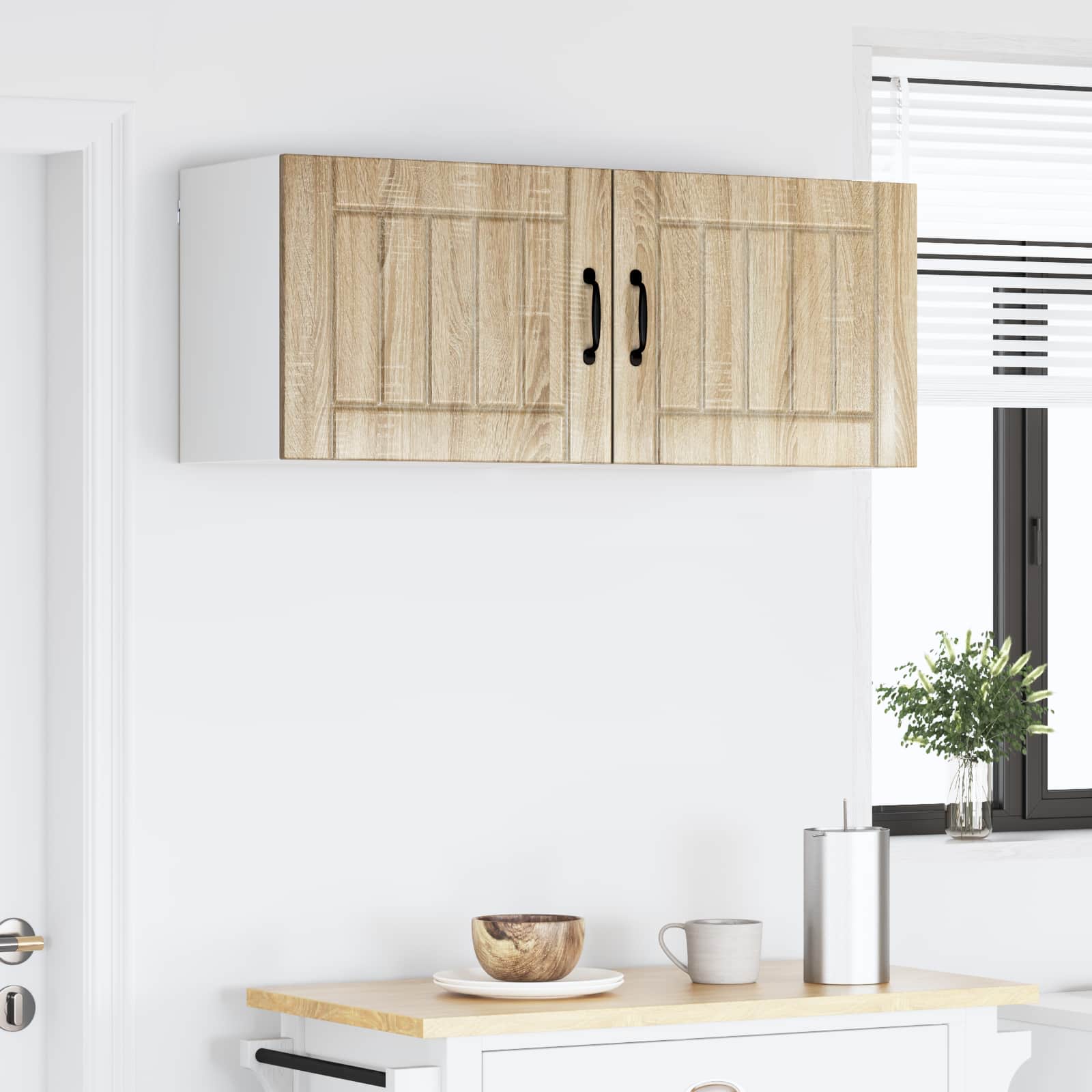 Ormar za Zid Lucca 2 pcs Hrast sonoma 50 x 31 x 40 cm