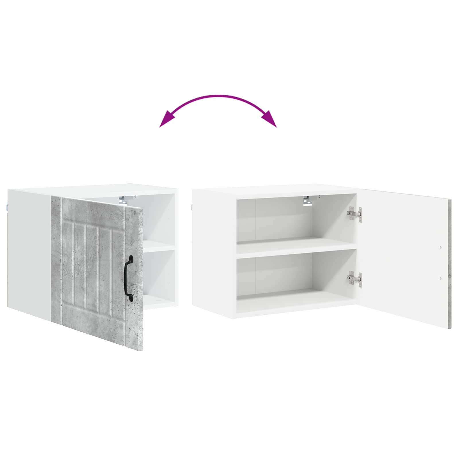 Ormar za Zid Lucca Betonska siva 50 x 31 x 40 cm