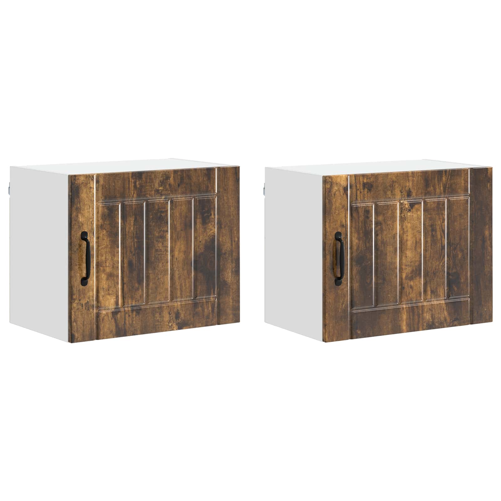 Ormar za Zid Lucca 2 pcs Dimljeni hrast 50 x 31 x 40 cm