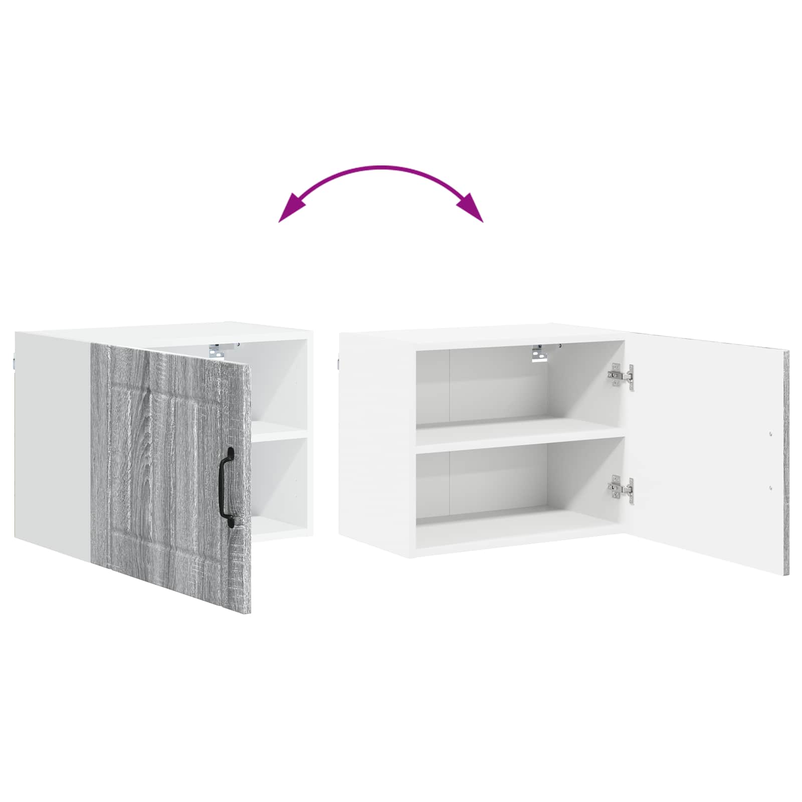 Ormar za Zid Lucca Siva sonoma 50 x 31 x 40 cm