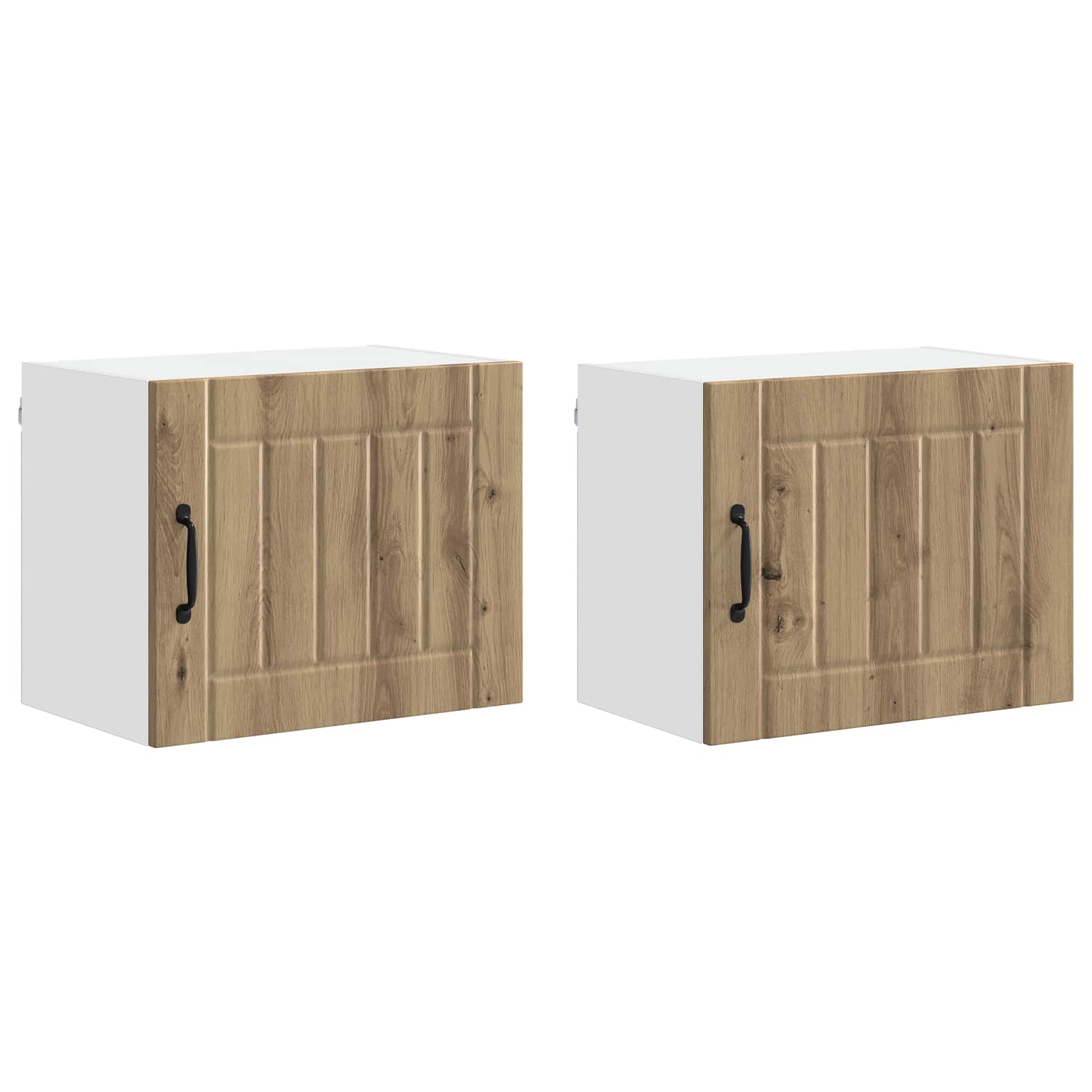 Ormar za Zid Lucca 2 pcs Hrast artisan 50 x 31 x 40 cm