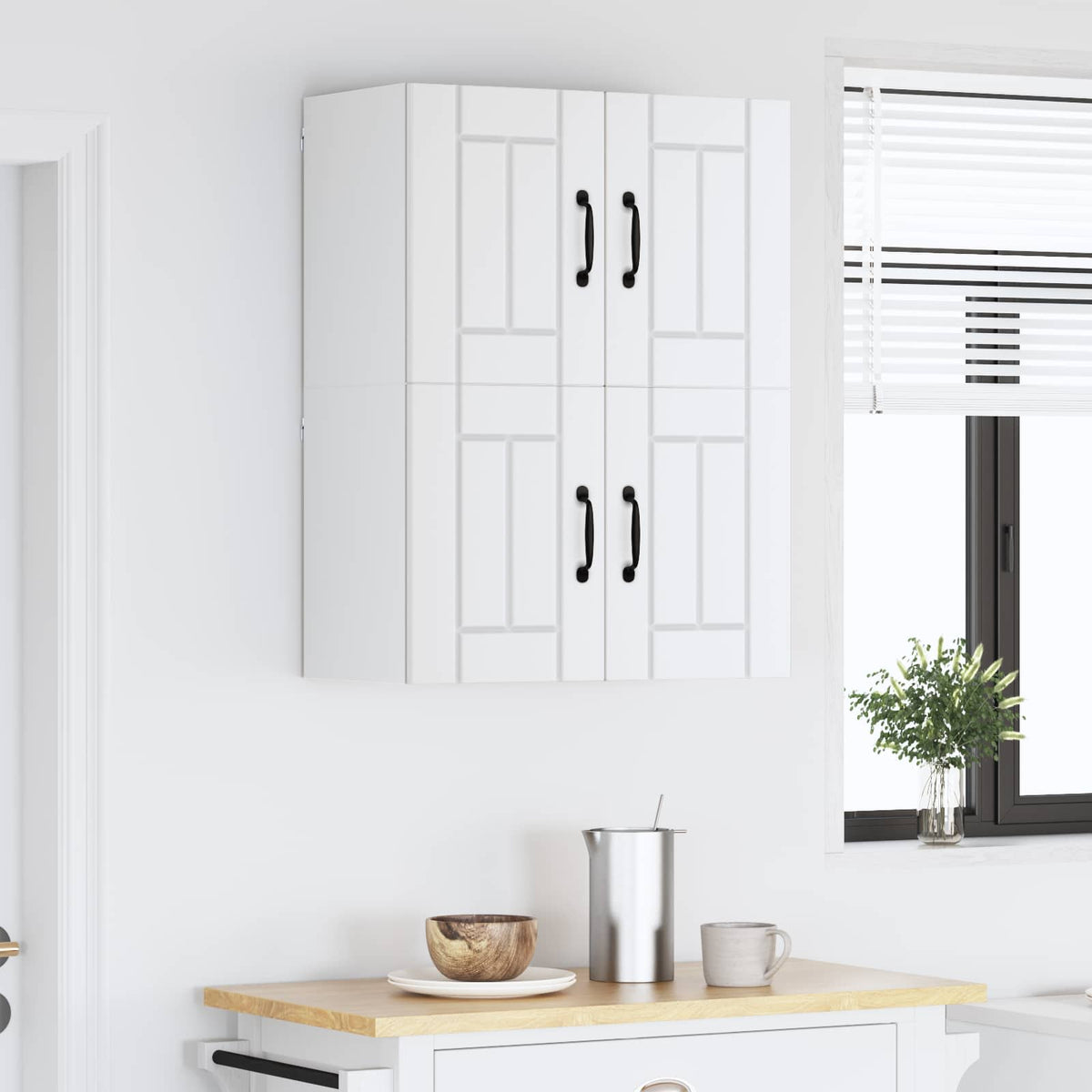 Ormar za Zid Lucca 2 pcs Bijela 60 x 31 x 40 cm