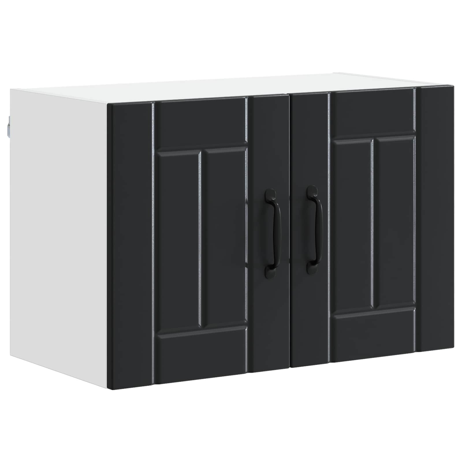 Ormar za Zid Lucca 2 pcs Crna 60 x 31 x 40 cm Konstruirano drvo