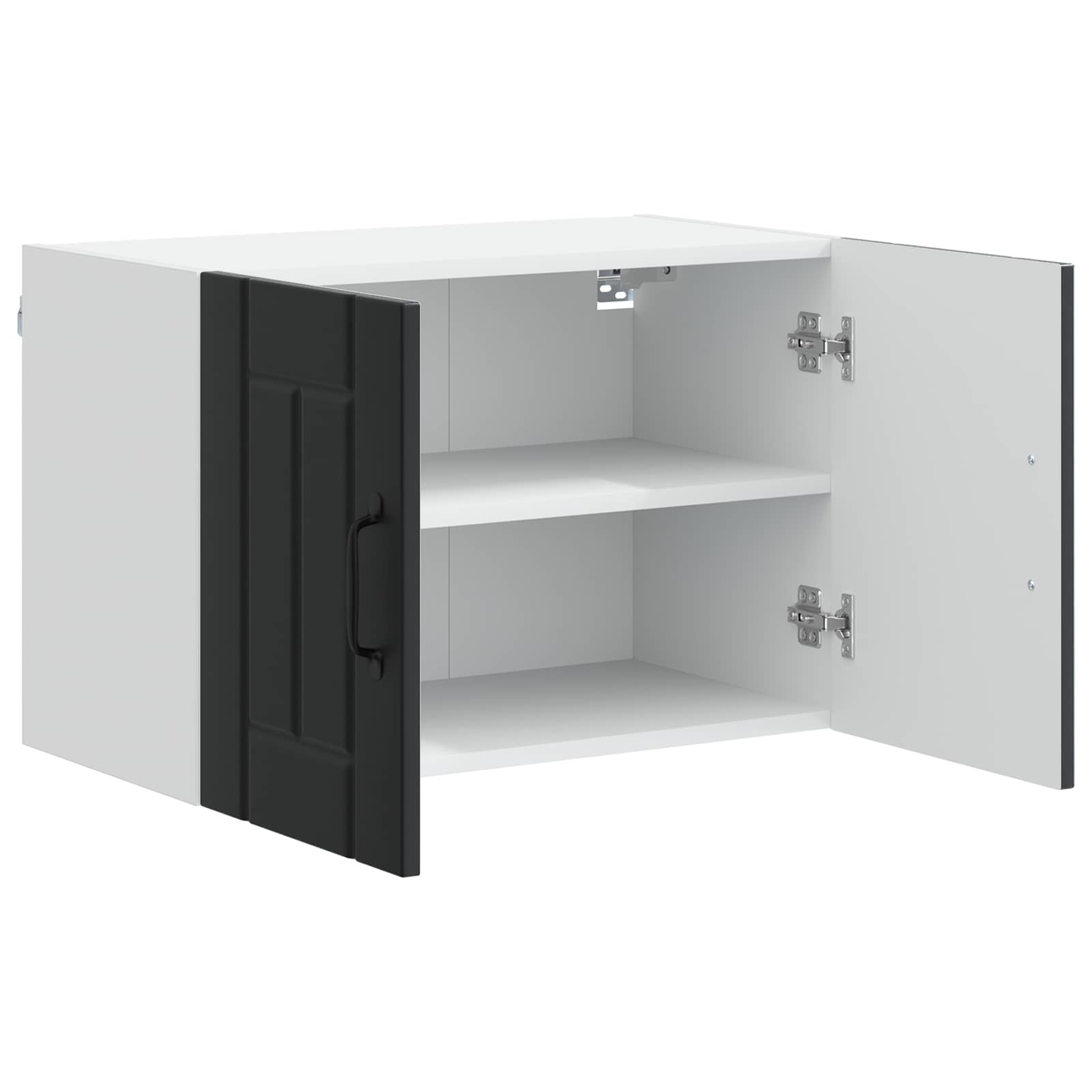 Ormar za Zid Lucca 2 pcs Crna 60 x 31 x 40 cm Konstruirano drvo