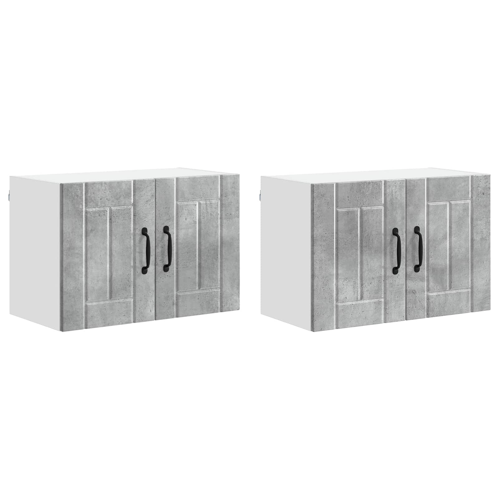 Ormar za Zid Lucca 2 pcs Betonska siva 60 x 31 x 40 cm