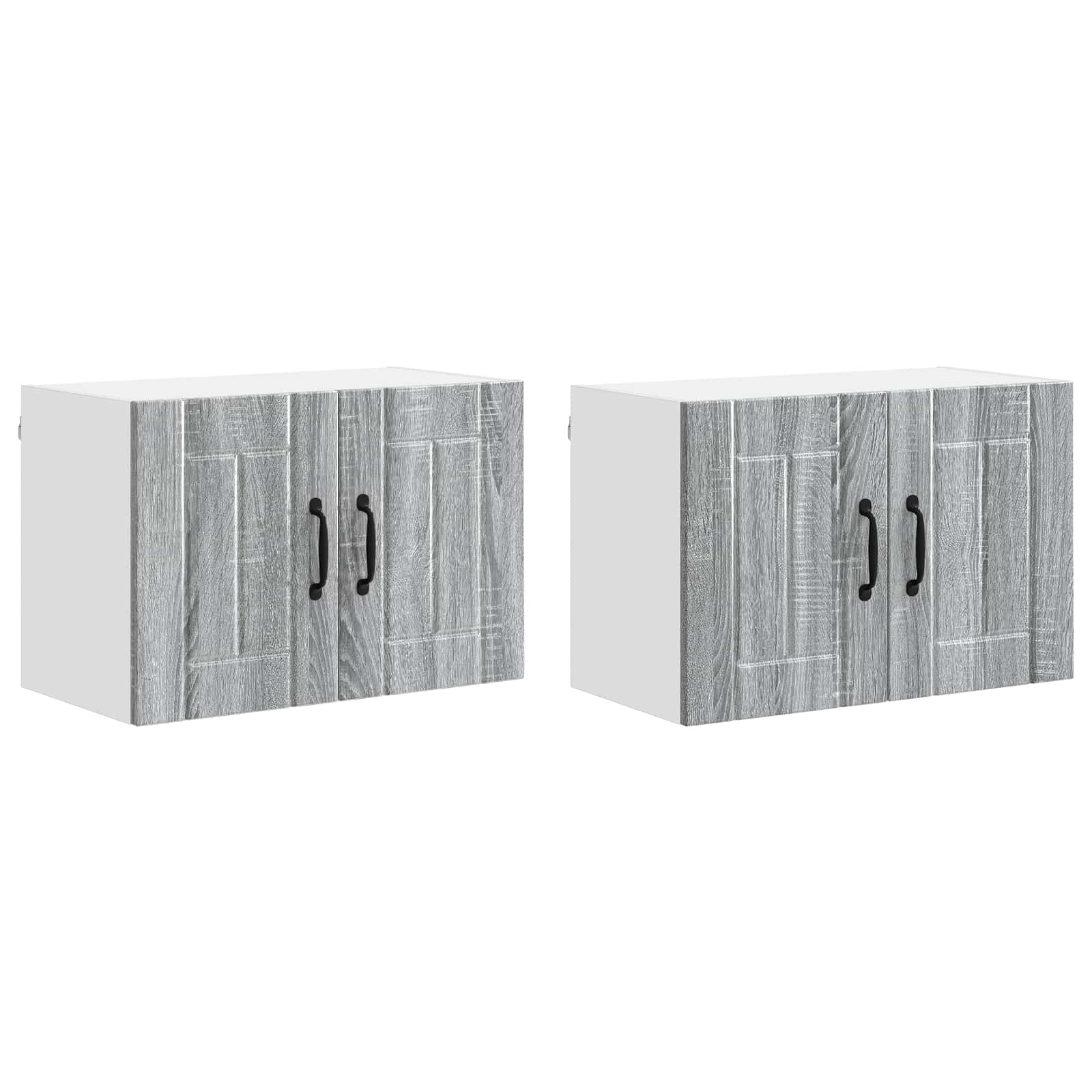 Ormar za Zid Lucca 2 pcs Siva sonoma 60 x 31 x 40 cm