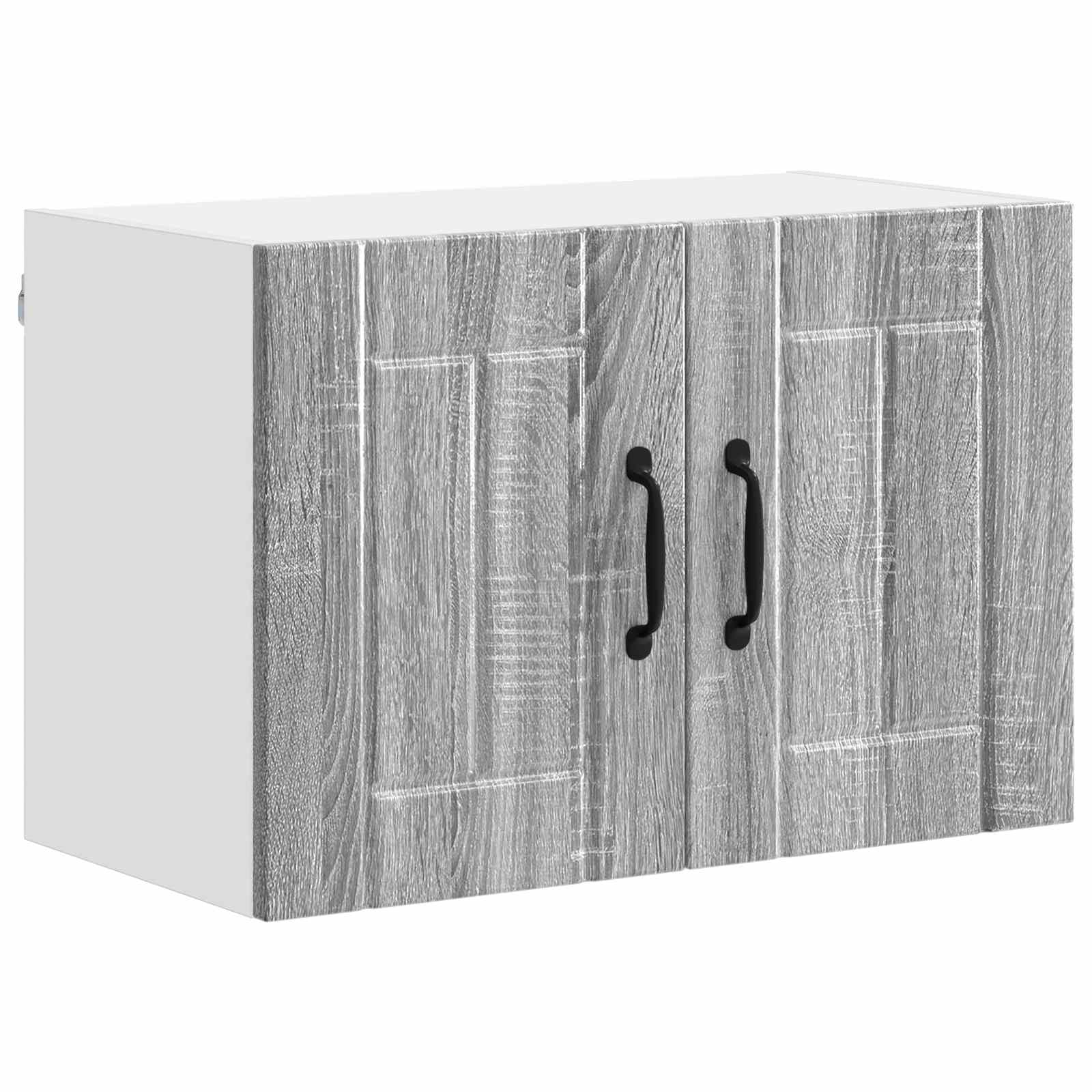 Ormar za Zid Lucca 2 pcs Siva sonoma 60 x 31 x 40 cm