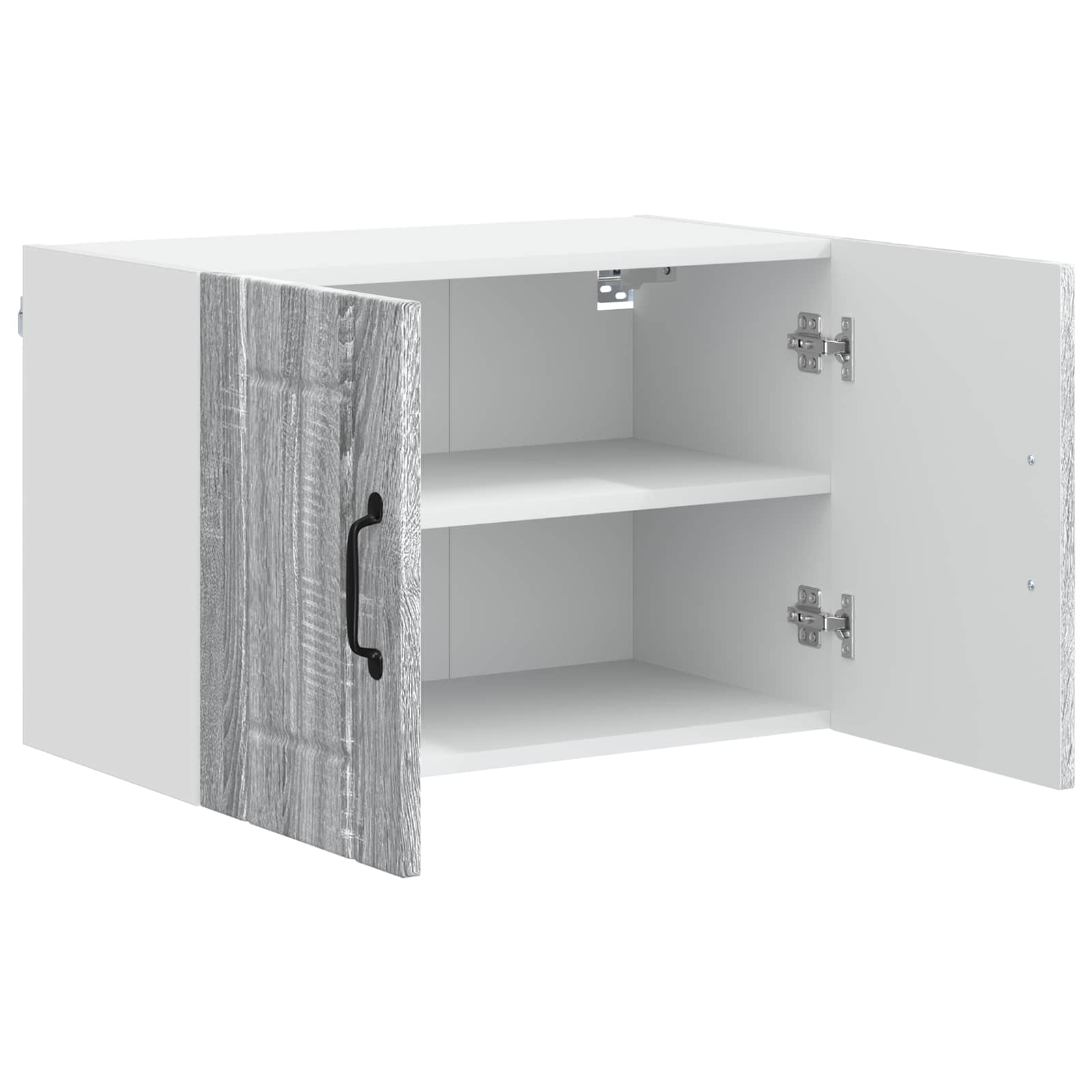 Ormar za Zid Lucca 2 pcs Siva sonoma 60 x 31 x 40 cm