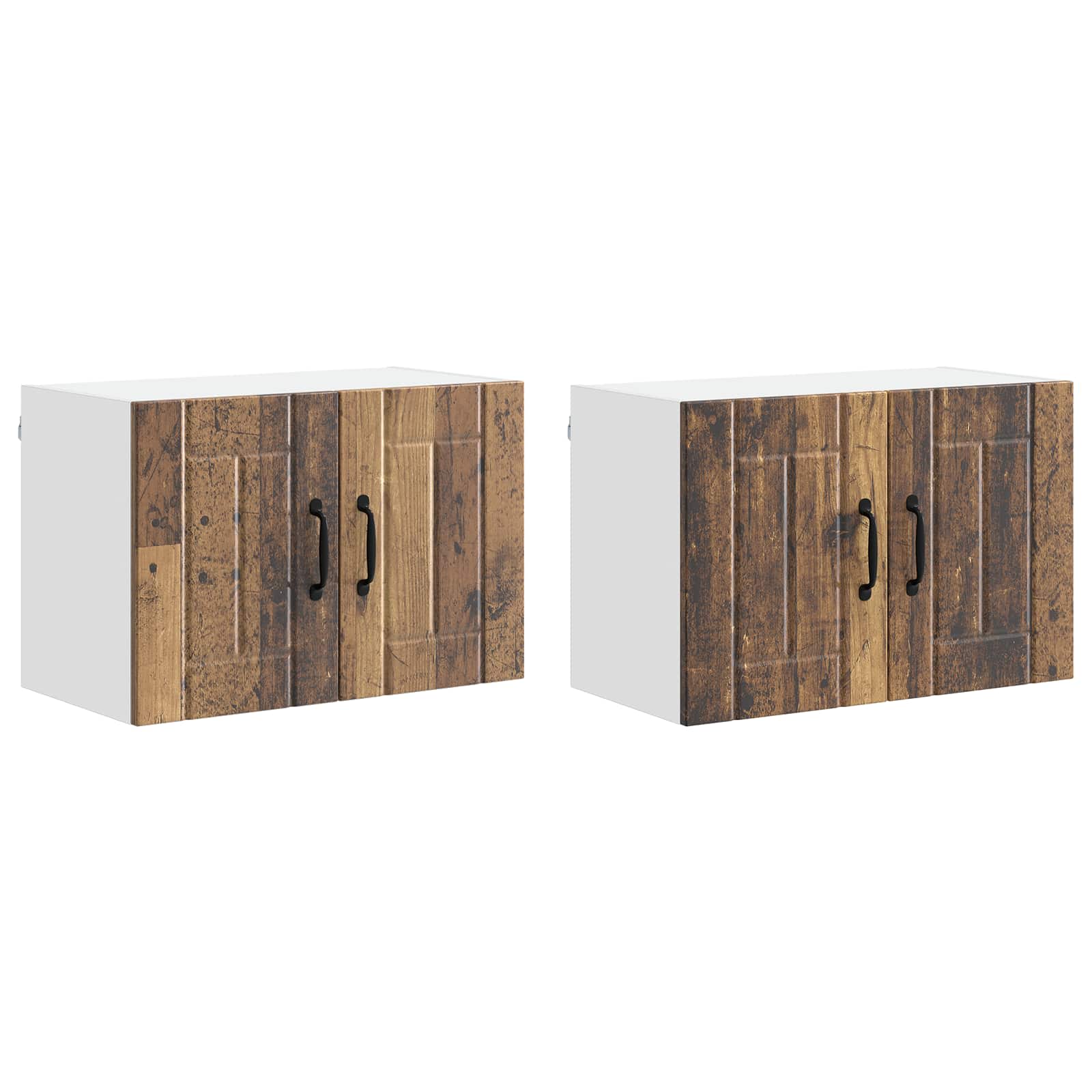 Ormar za Zid Lucca 2 pcs Staro drvo 60 x 31 x 40 cm