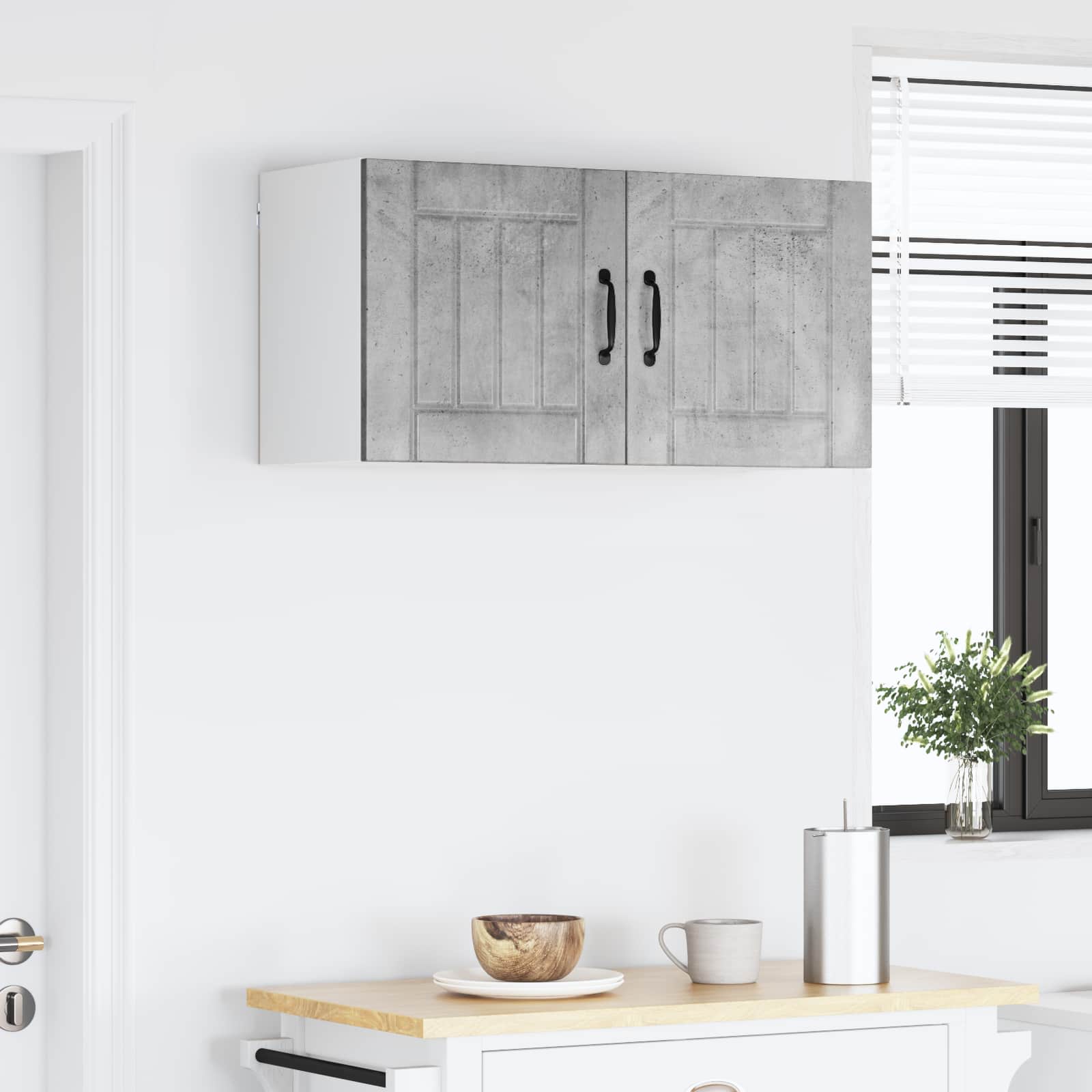 Ormar za Zid Lucca Betonska siva 80 x 31 x 40 cm