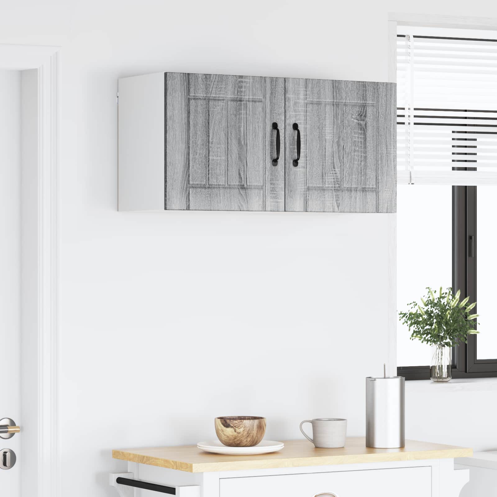 Ormar za Zid Lucca Siva sonoma 80 x 31 x 40 cm