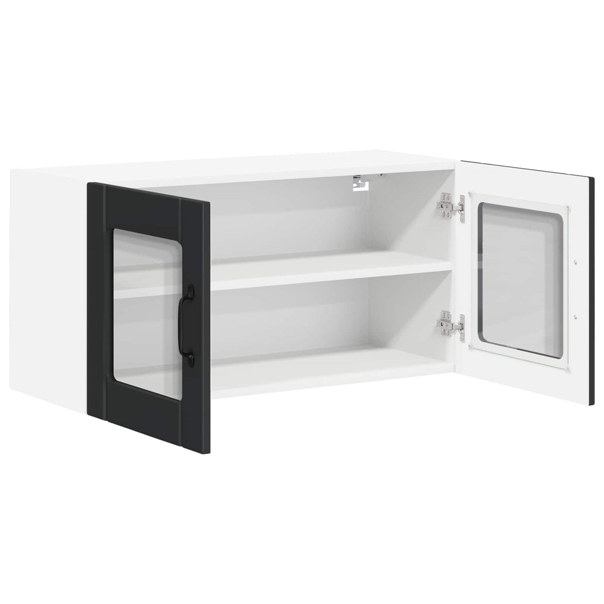 Zidni stakleni ormarić Lucca Crna 80 x 31 x 40 cm