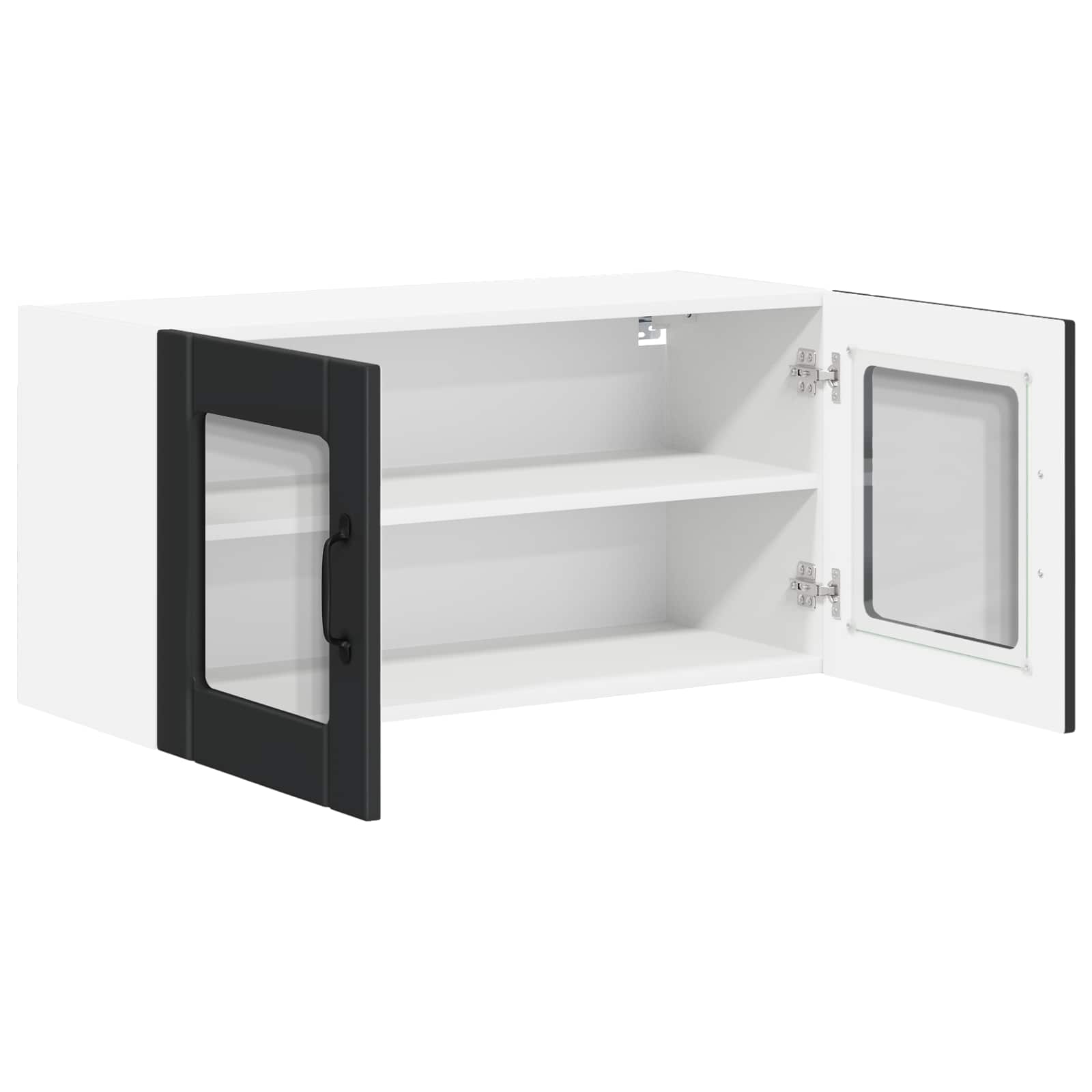 Zidni stakleni ormarić Lucca Crna 80 x 31 x 40 cm