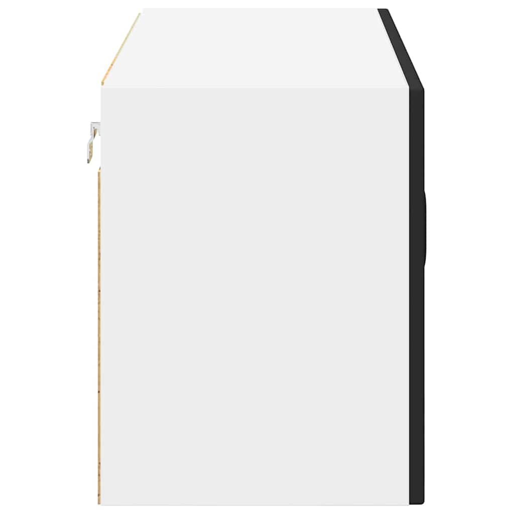 Zidni stakleni ormarić Lucca Crna 80 x 31 x 40 cm