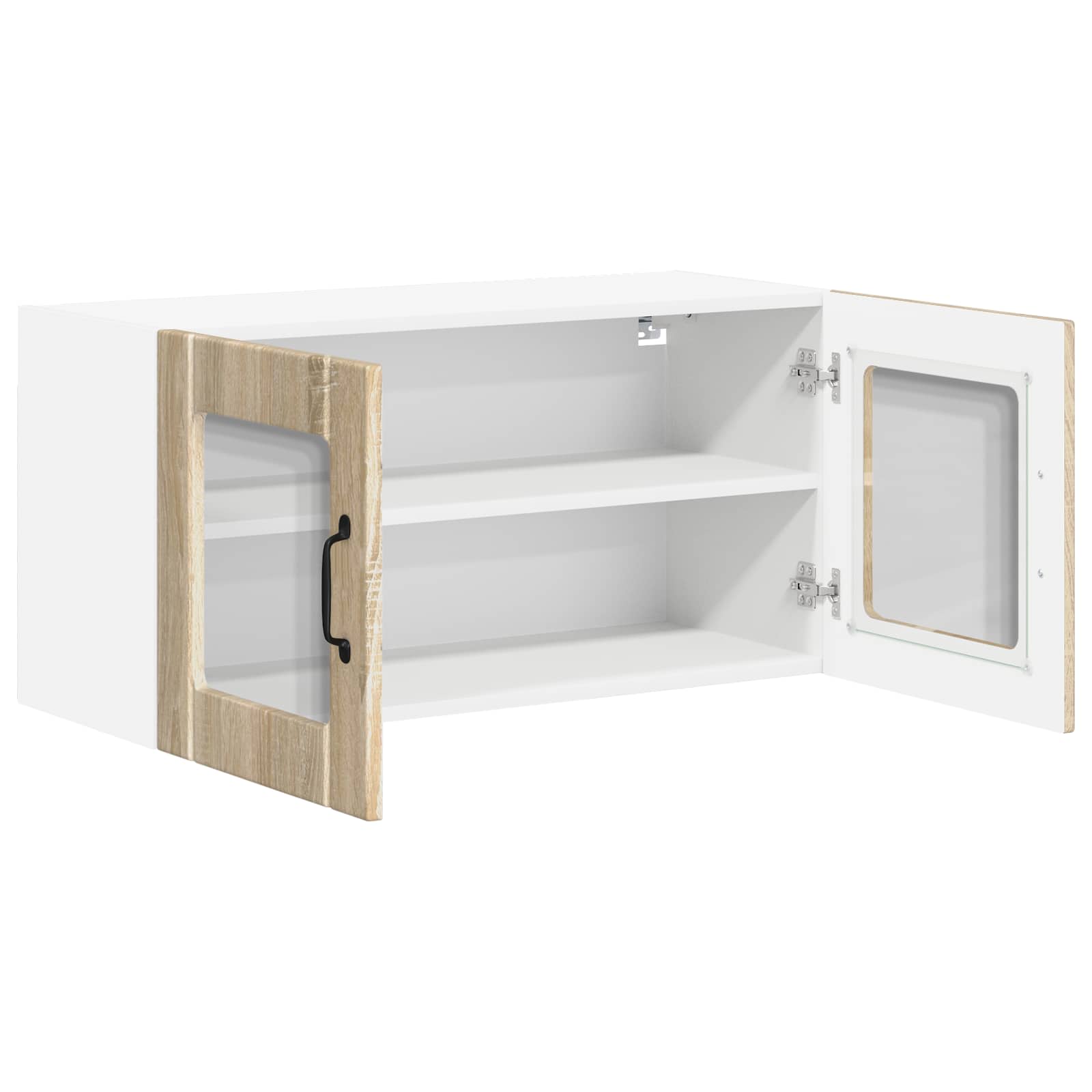Zidni stakleni ormarić Lucca Hrast sonoma 80 x 31 x 40 cm