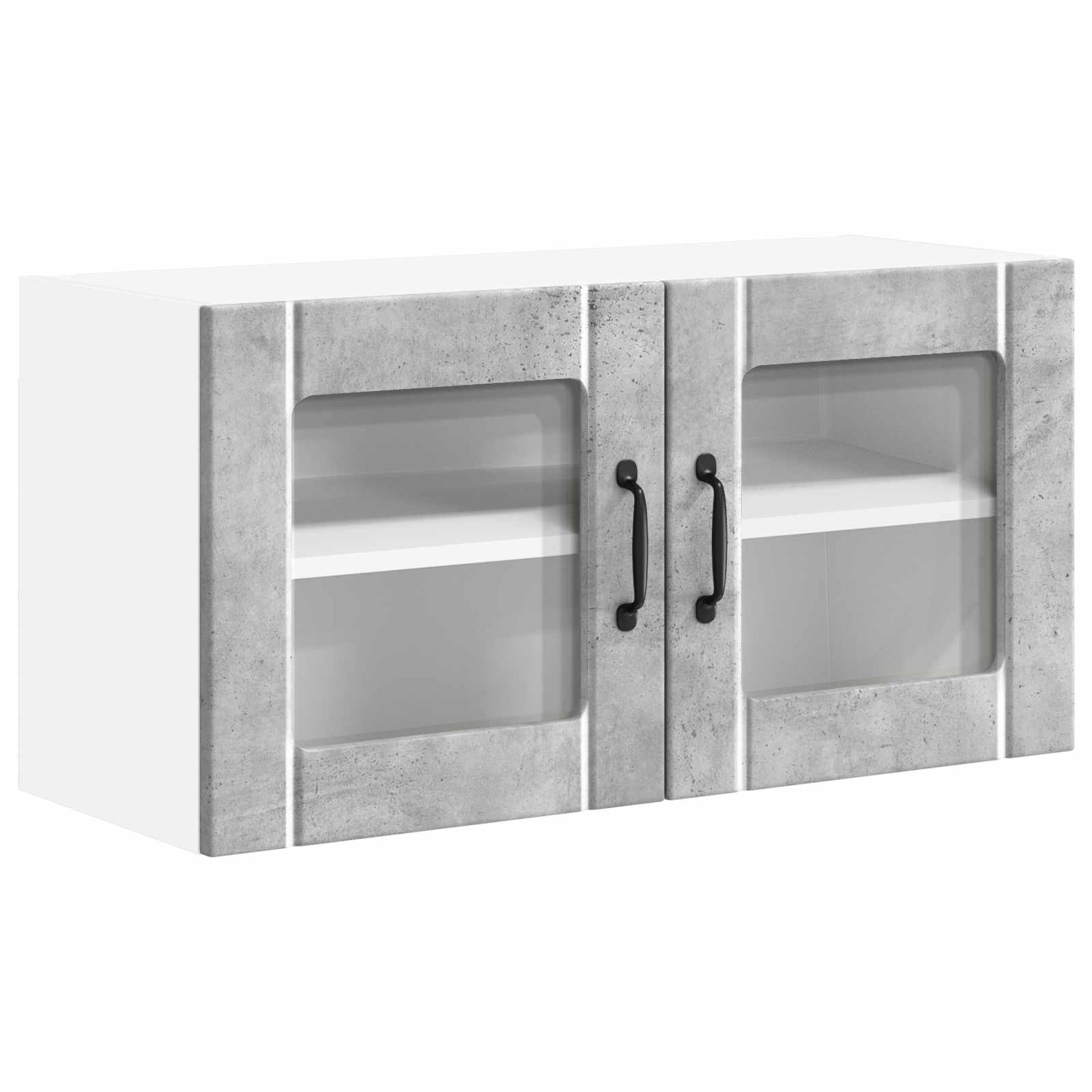 Zidni stakleni ormarić Lucca Betonska siva 80 x 31 x 40 cm
