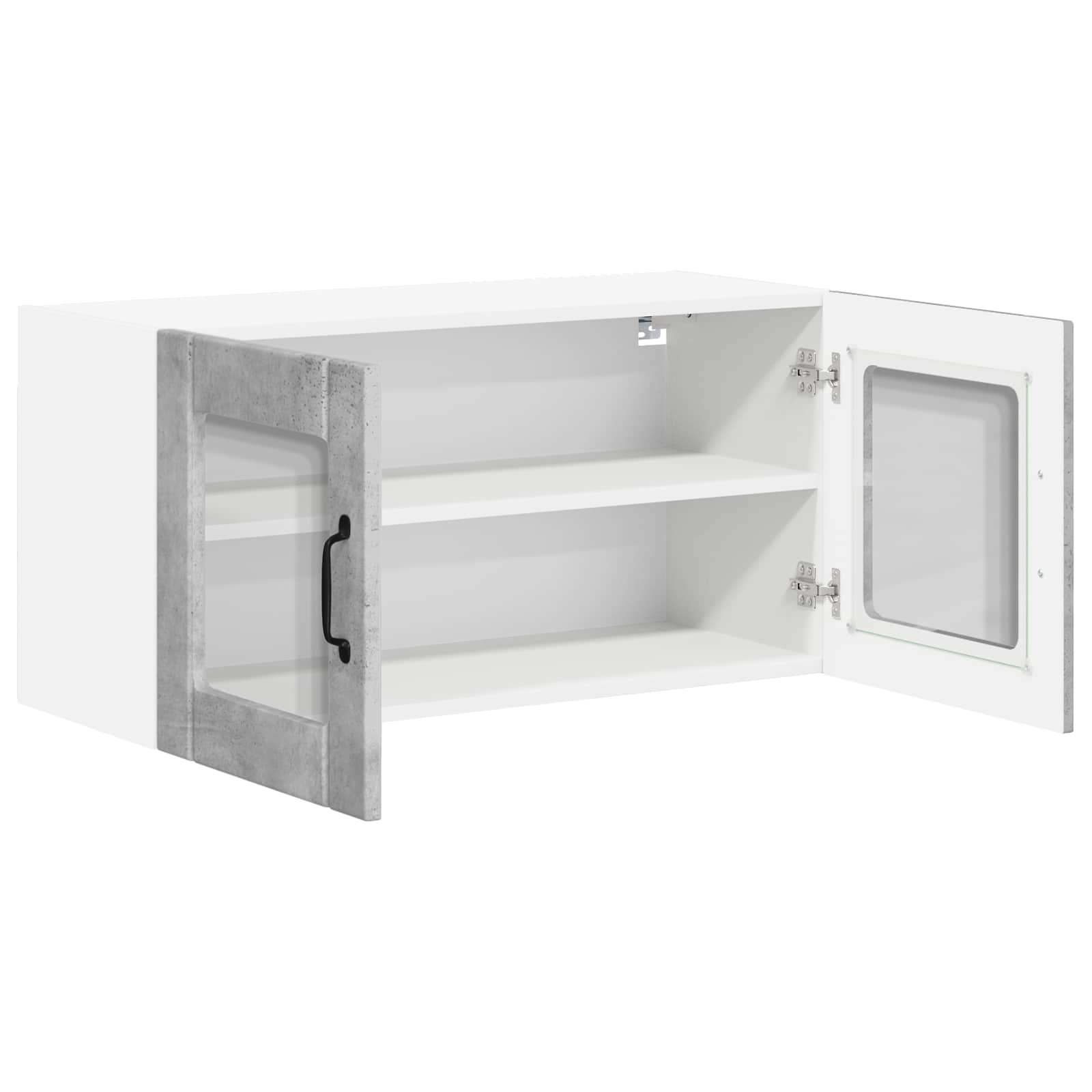 Zidni stakleni ormarić Lucca Betonska siva 80 x 31 x 40 cm