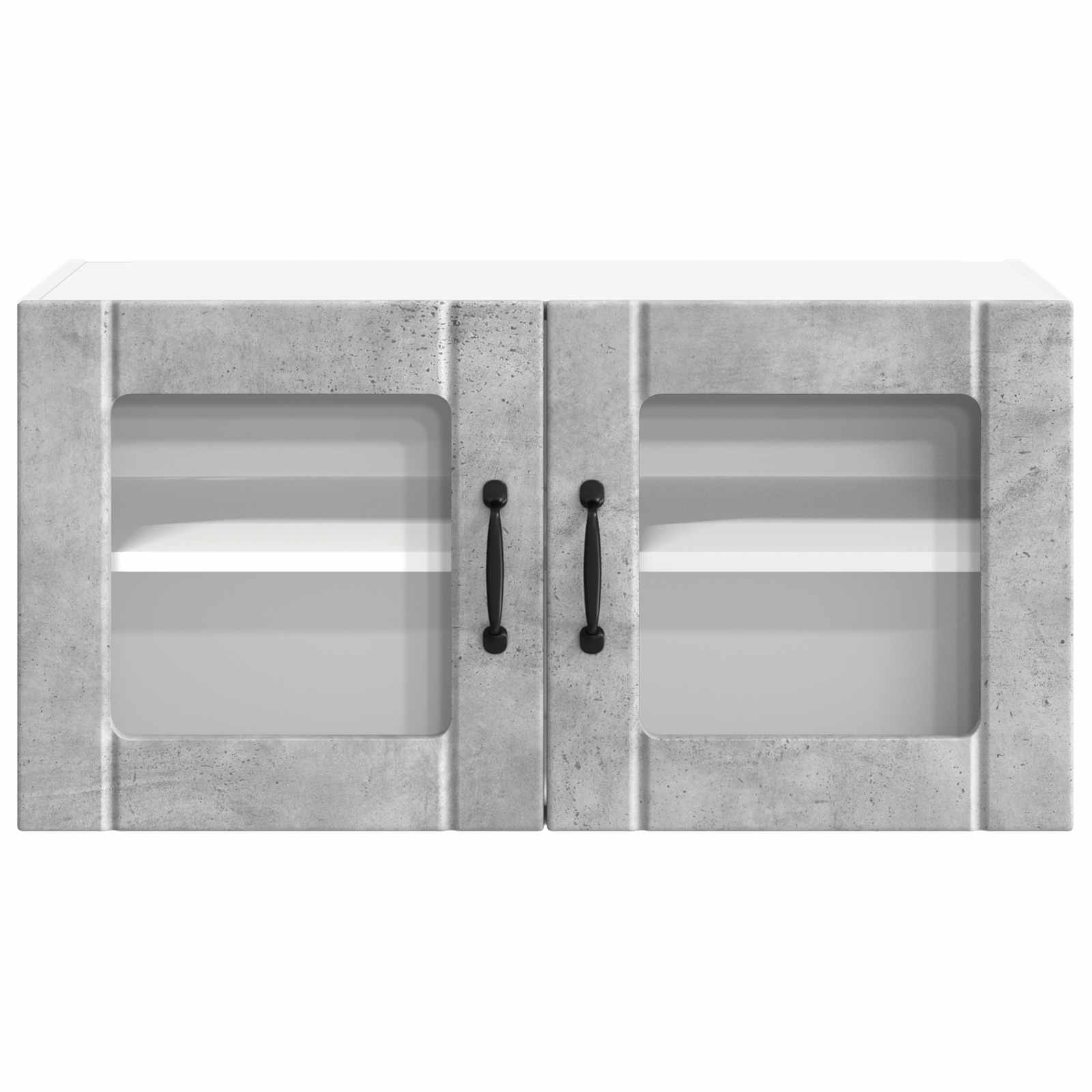 Zidni stakleni ormarić Lucca Betonska siva 80 x 31 x 40 cm