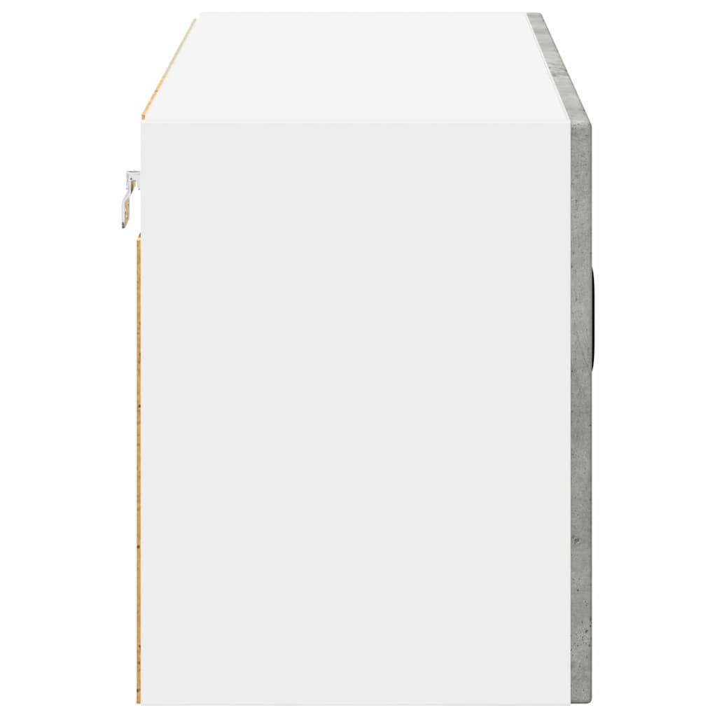 Zidni stakleni ormarić Lucca Betonska siva 80 x 31 x 40 cm