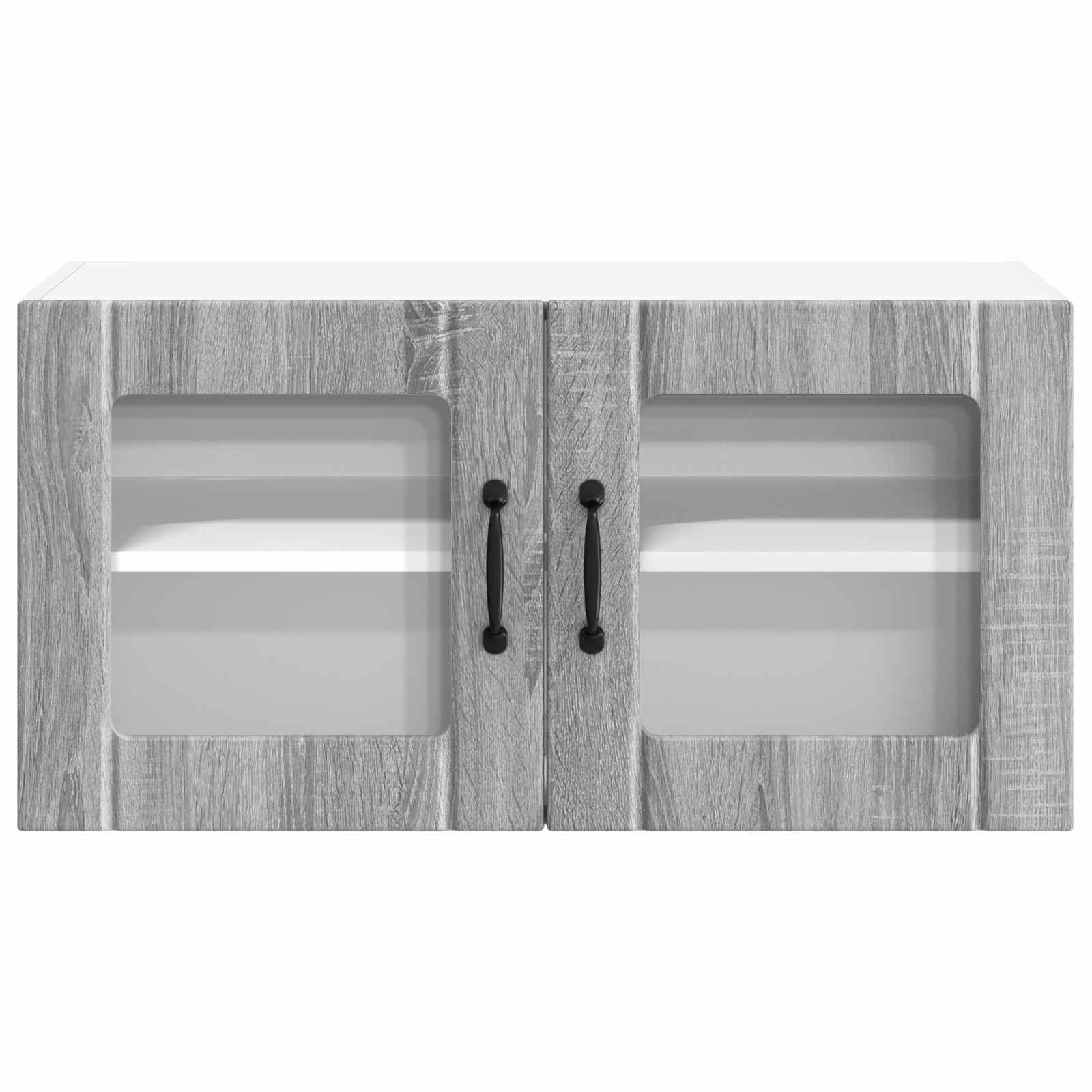 Zidni stakleni ormarić Lucca Siva sonoma 80 x 31 x 40 cm