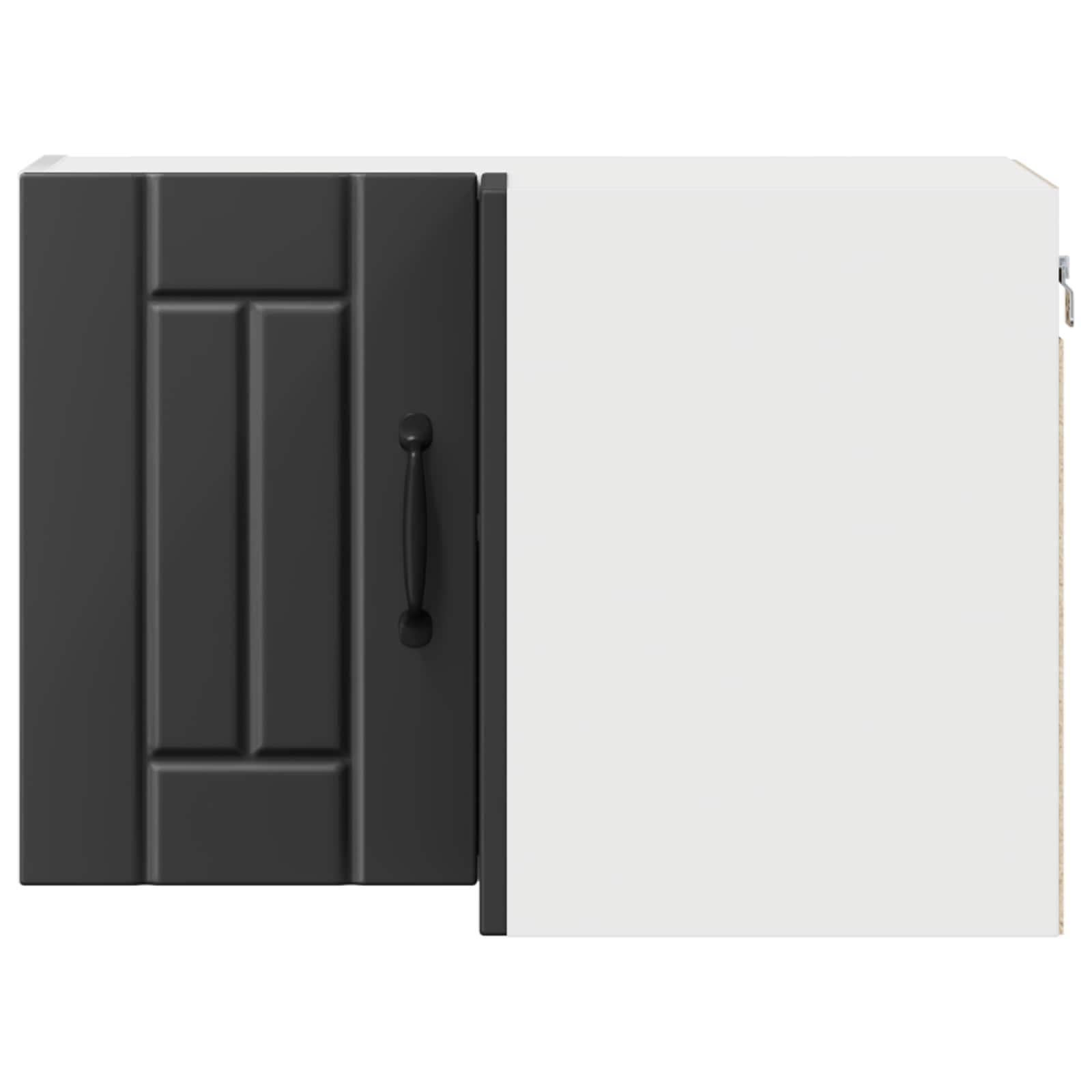 Zidni kutni ormar Lucca Crna 57 x 57 x 40 cm Konstruirano drvo