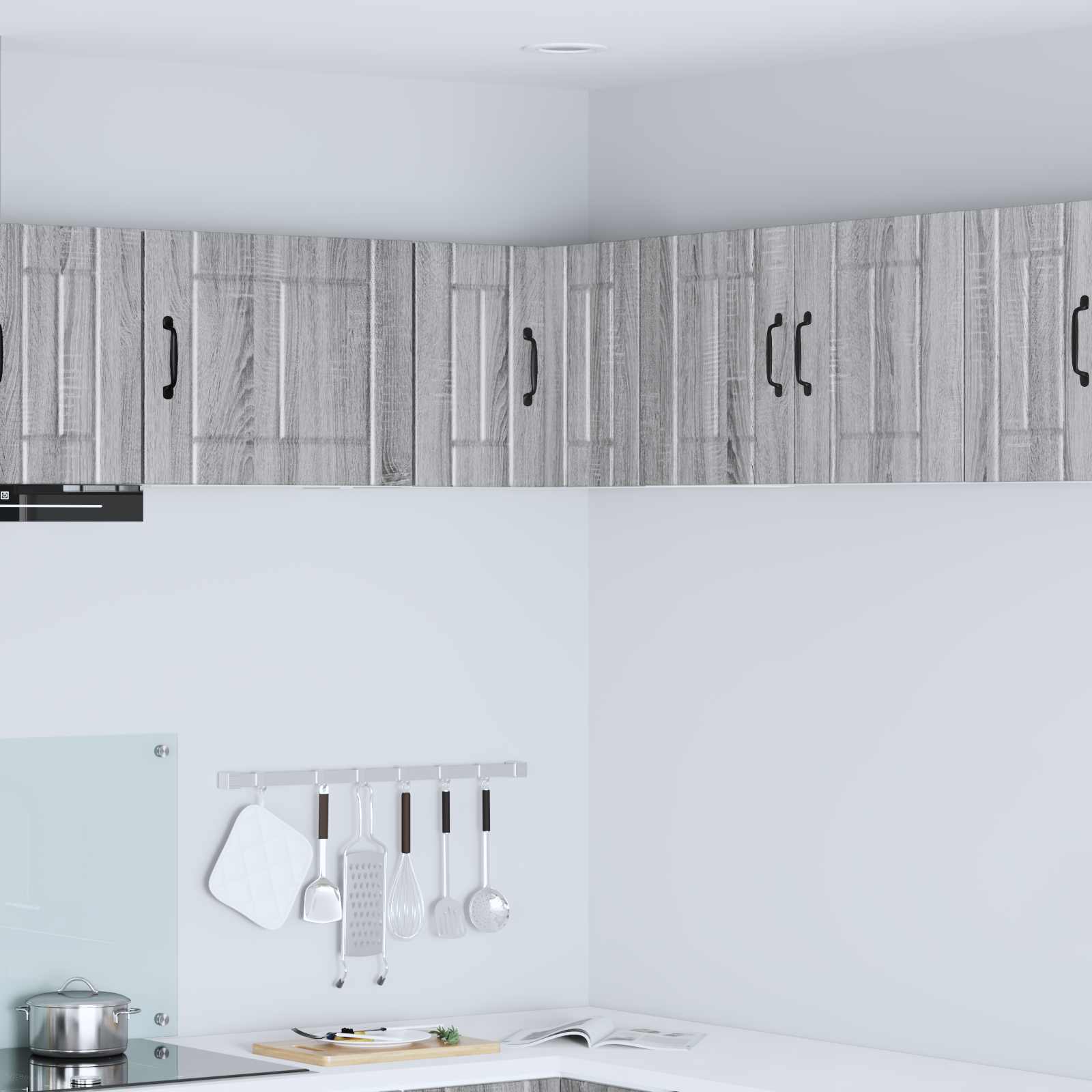 Zidni kutni ormar Lucca Siva sonoma 57 x 57 x 40 cm