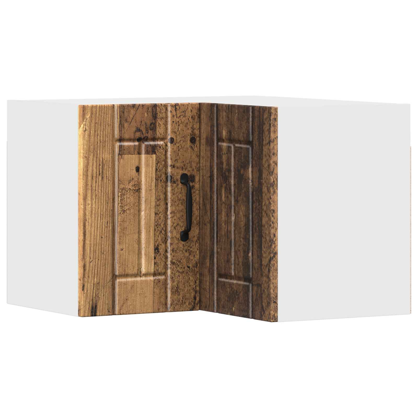 Zidni kutni ormar Lucca Staro drvo 57 x 57 x 40 cm