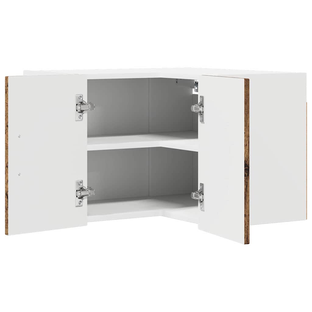 Zidni kutni ormar Lucca Staro drvo 57 x 57 x 40 cm