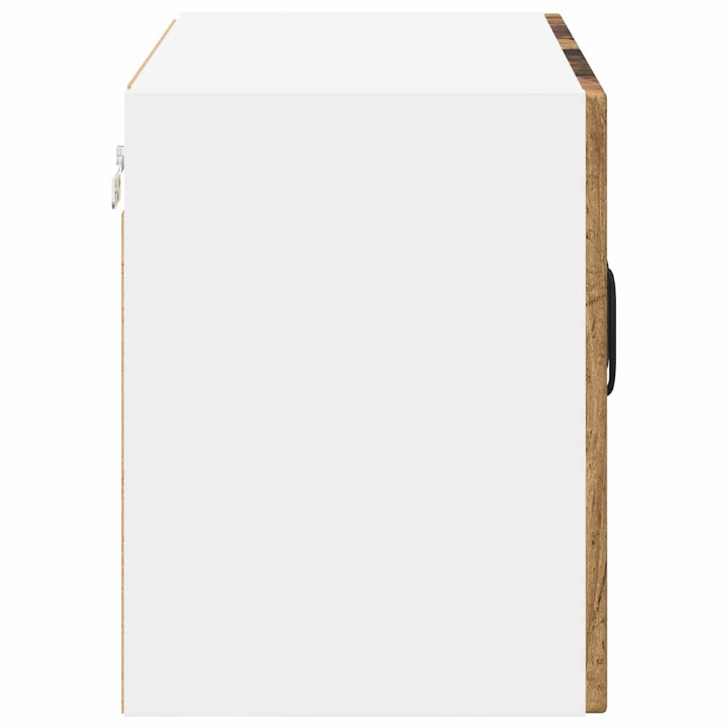 Zidni stakleni ormarić Lucca 2 pcs Staro drvo 60 x 31 x 40 cm