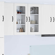 Zidni stakleni ormarić Lucca 2 pcs Bijela 40 x 31 x 80 cm